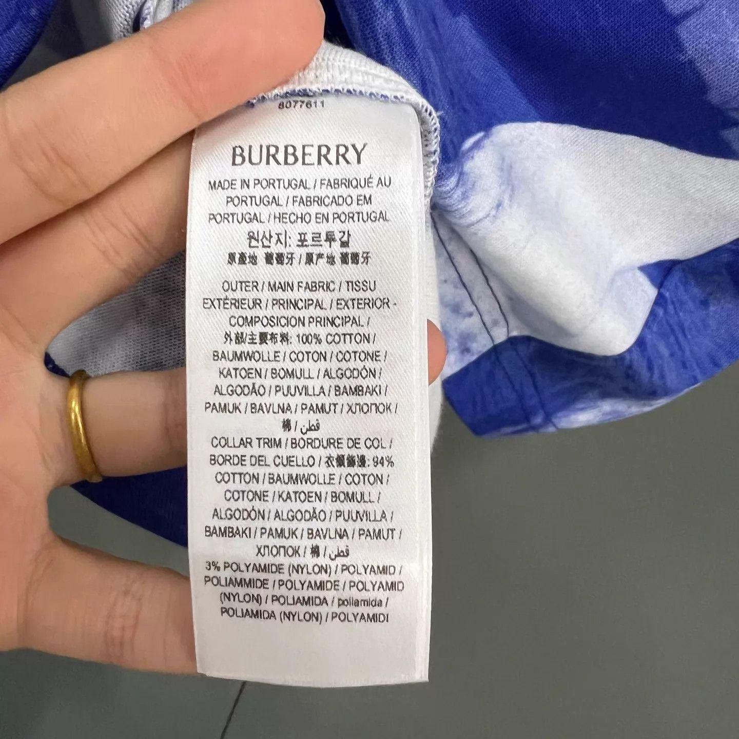 Burberry Burberry White Blue Swan Print Short Sleeve Tee Multi Sizes Size US XXS / EU 40 - 3 Thumbnail