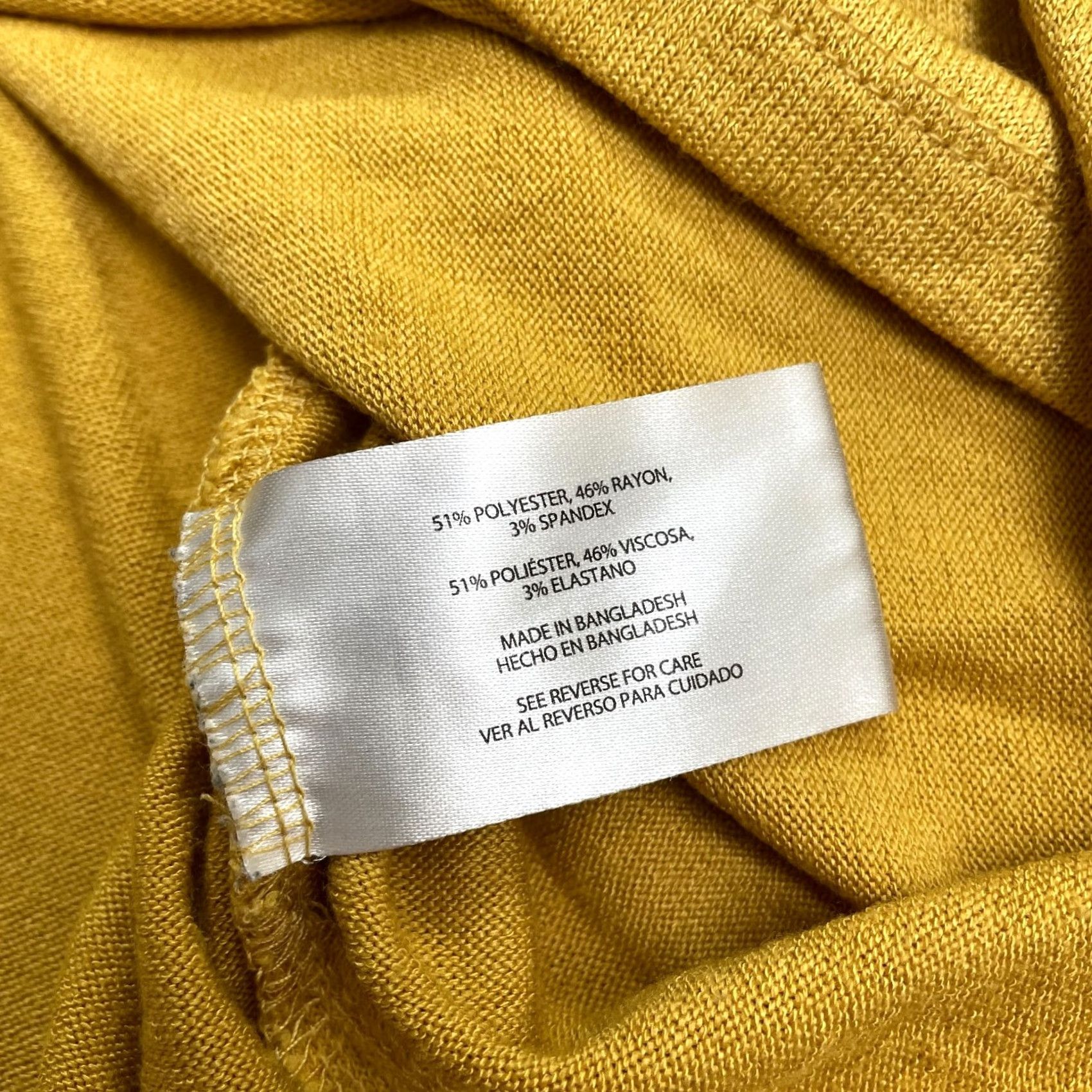 Orvis Orvis Knitted Top Womens Medium Mustard Gold V-Neck Short Sleeve Casual Shirt Size M / US 6-8 / IT 42-44 - 7 Thumbnail