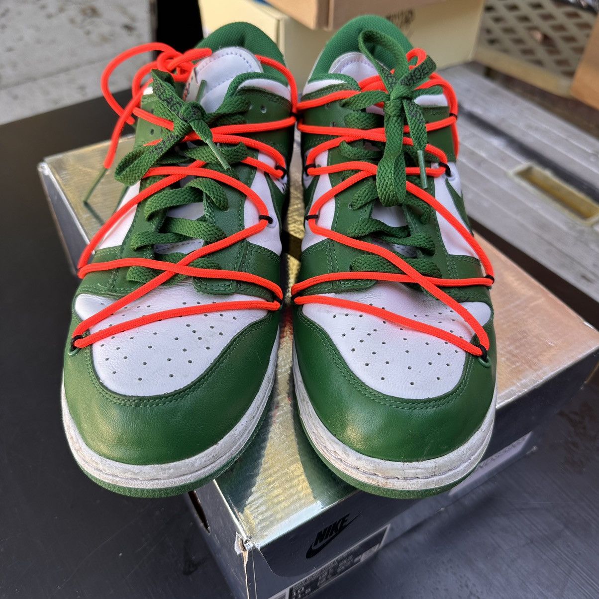 Nike × Off-White Off-White Pine Green Dunks Size US 10 / EU 43 - 5 Thumbnail