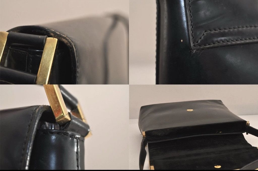 Gucci Women's Gucci Black Leather Shoulder Bag Size ONE SIZE - 8 Thumbnail
