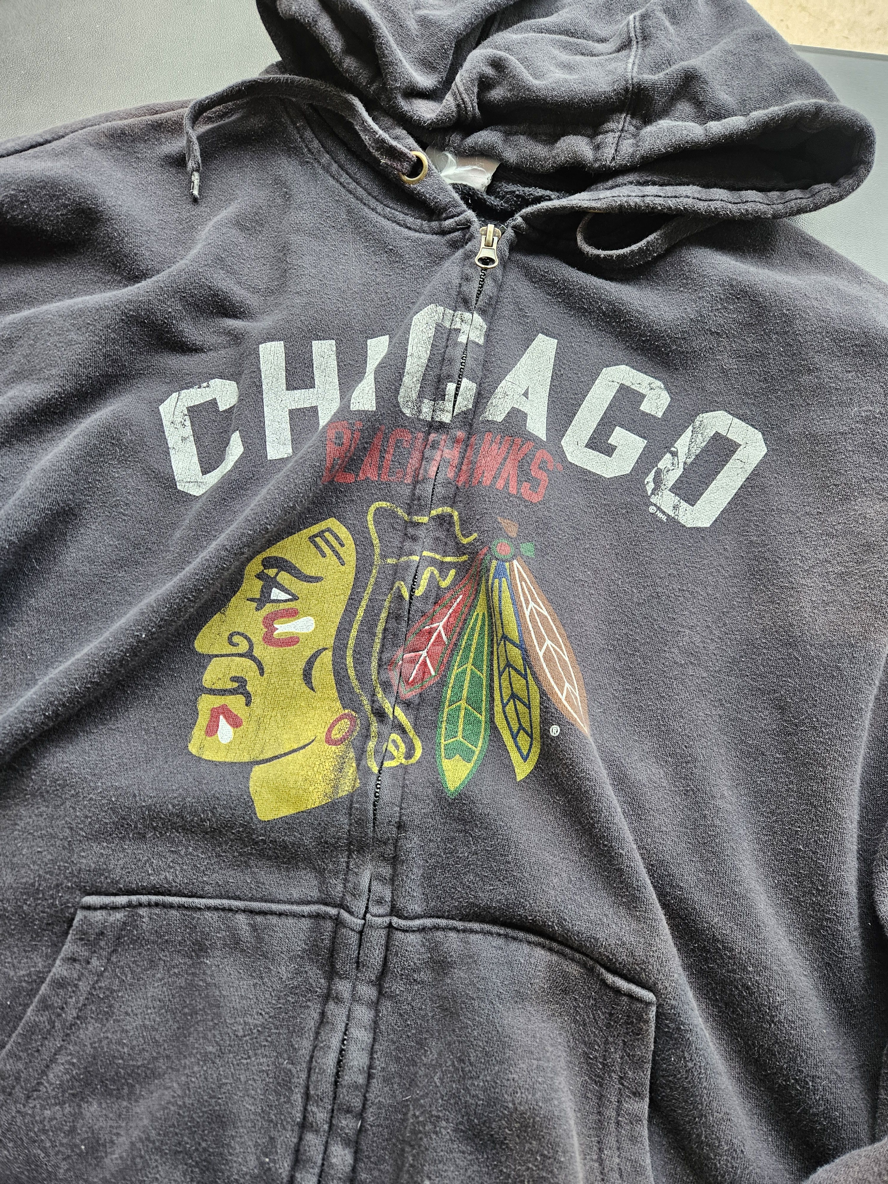 Majestic Chicago Blackhawks Y2K NHL Majestic Full Zip-Up Hoodie Size US L / EU 52-54 / 3 - 2 Thumbnail