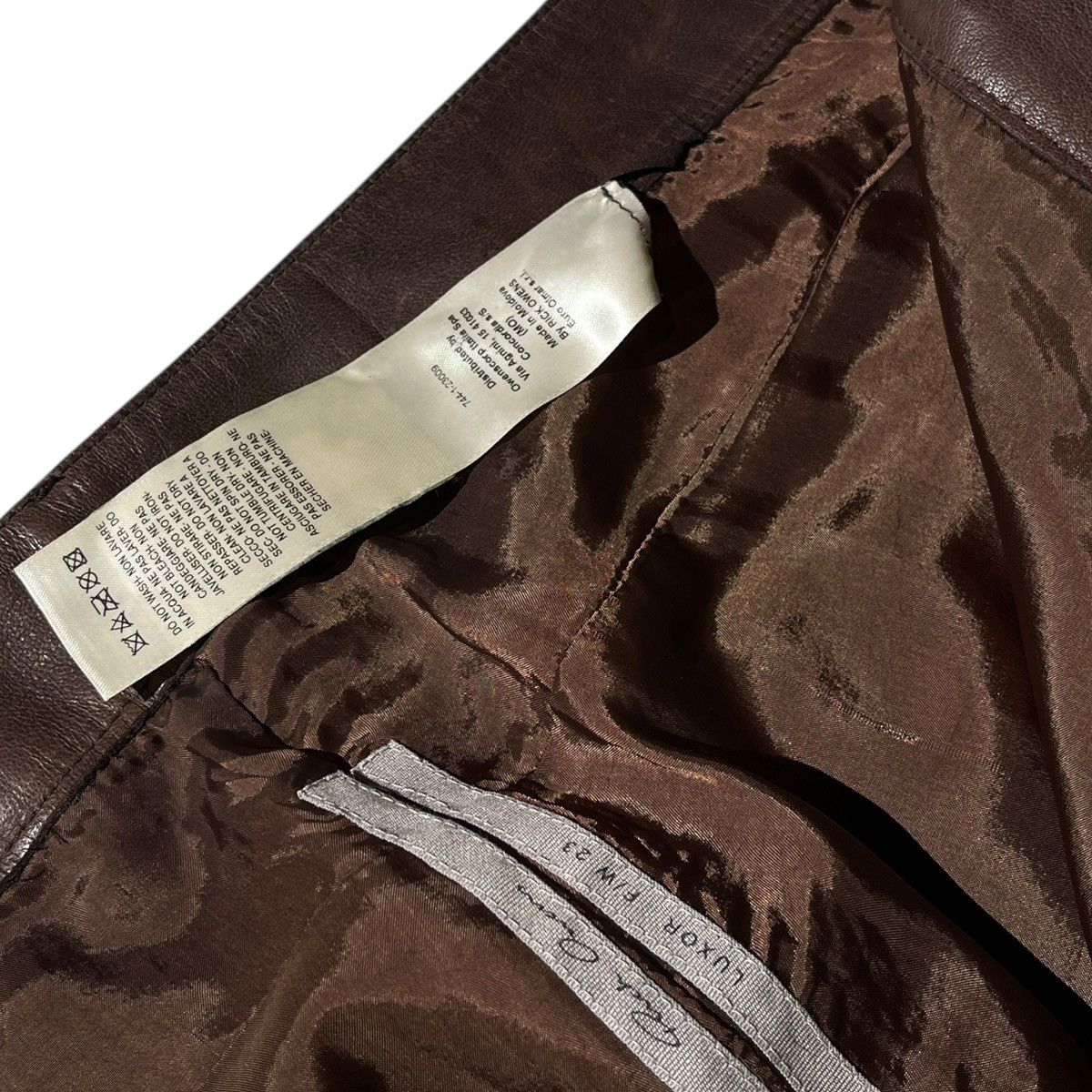 Rick Owens $3,000 FW23 Luxor Leather pant Size US 36 / EU 52 - 4 Thumbnail