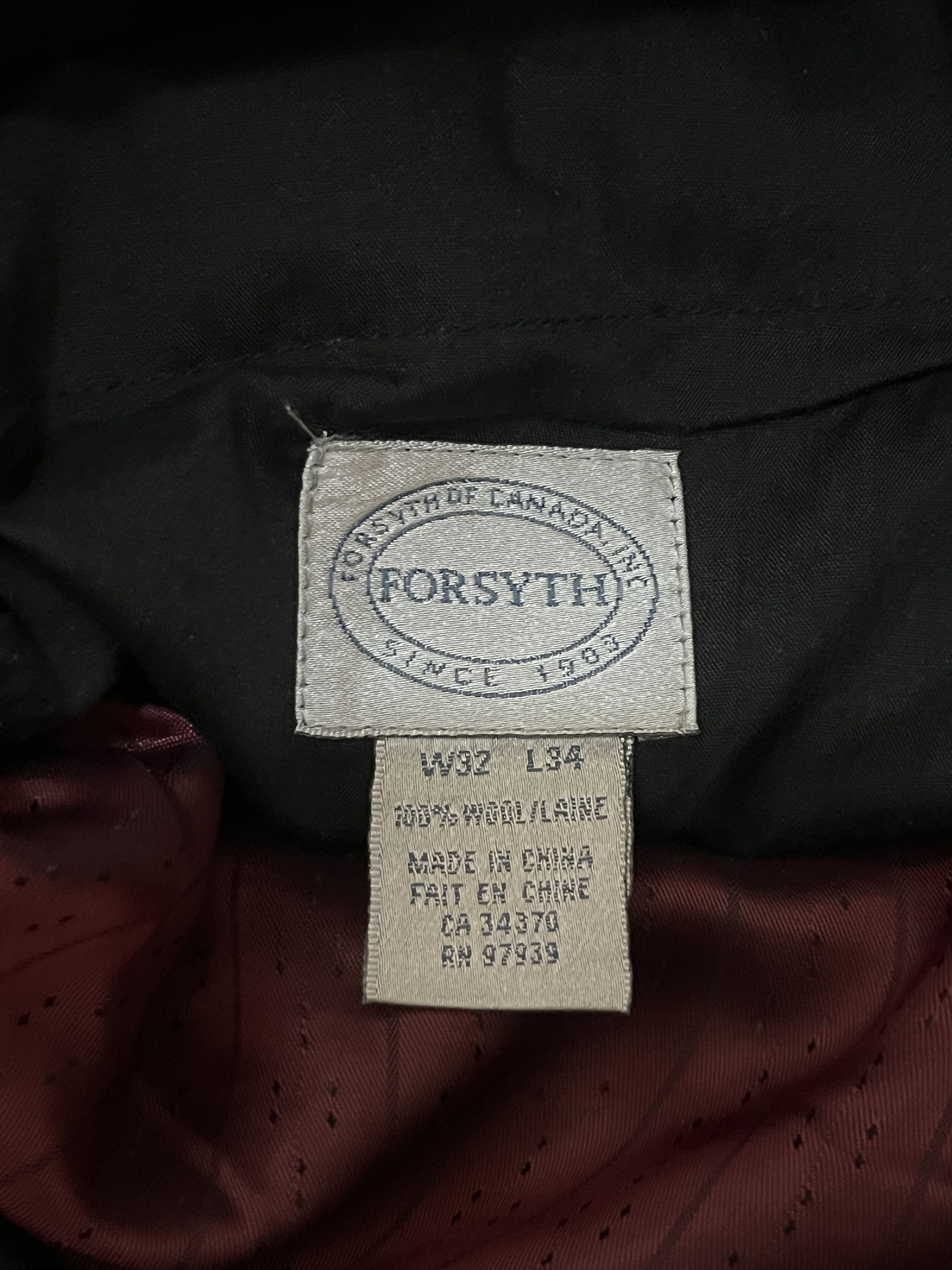 Vintage NEW Forsyth 100% Wool Dress Pants 32/34 Size US 32 / EU 48 - 3 Thumbnail