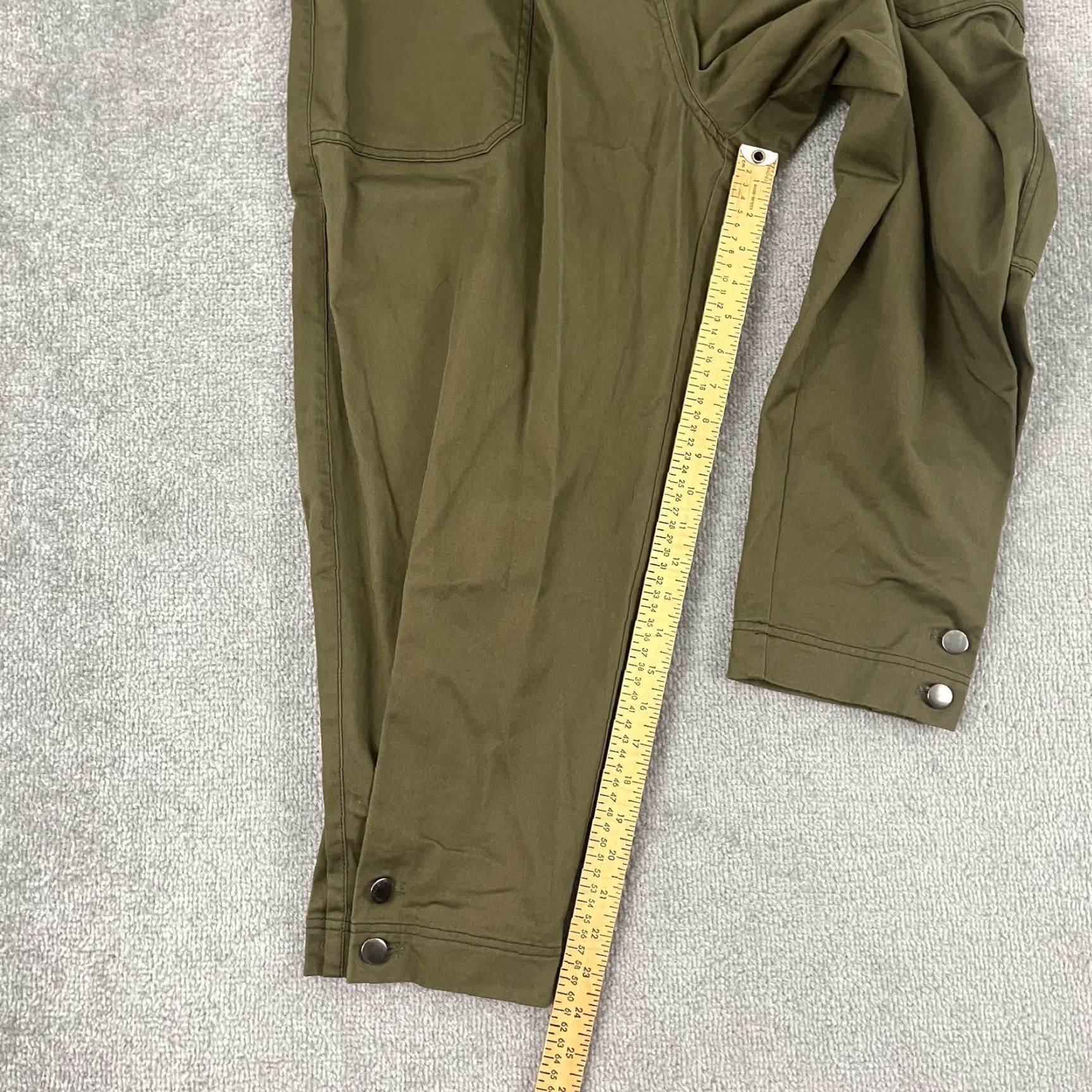 Vintage VINTAGE Psophia Women's Pants Size 40 Green Taper High Rise Cropped Casual Dressy Size 27" / US 4 / IT 40 - 5 Thumbnail