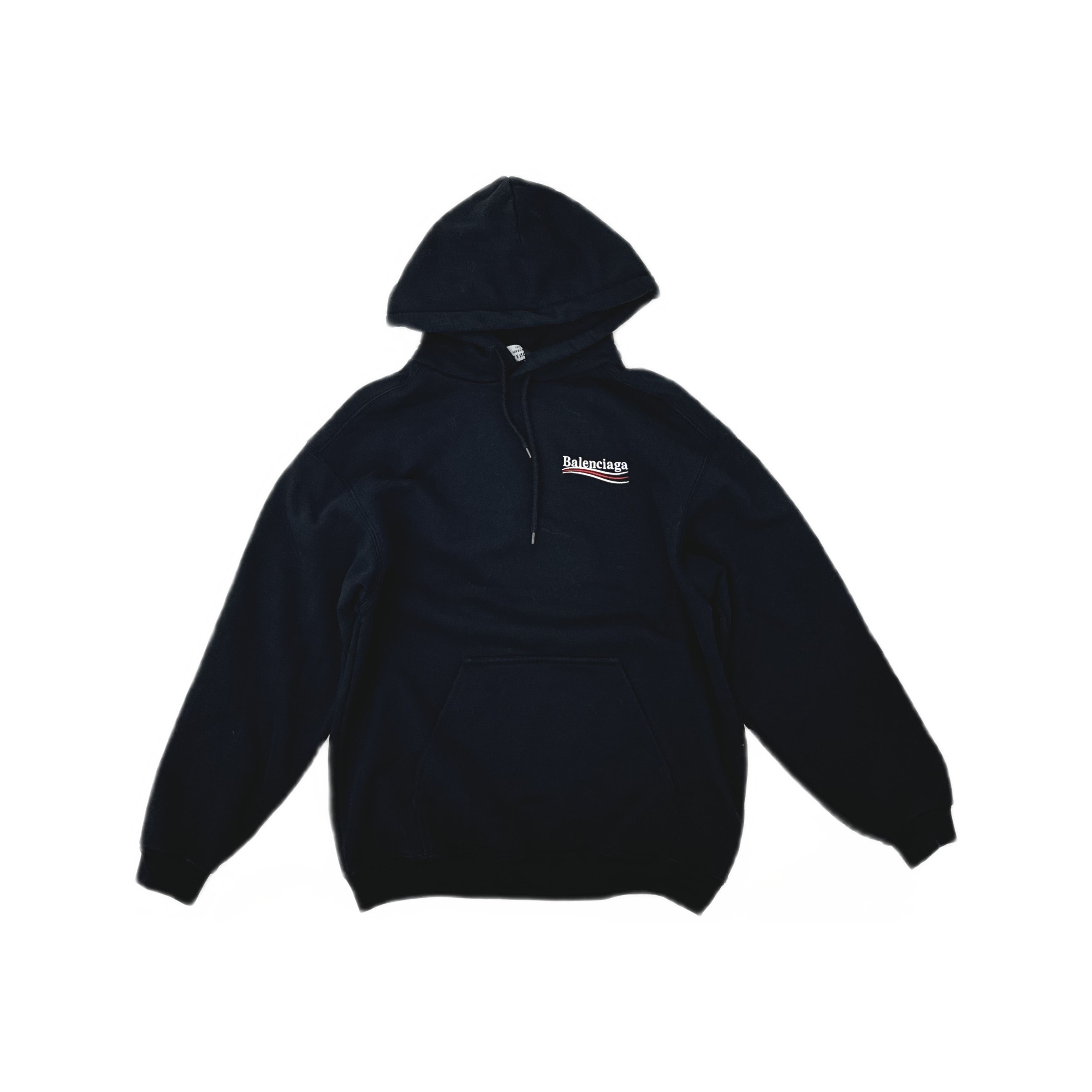 Balenciaga Balenciaga Wave Logo Embroidered Hoodie Size M Size US M / EU 48-50 / 2 - 1 Thumbnail