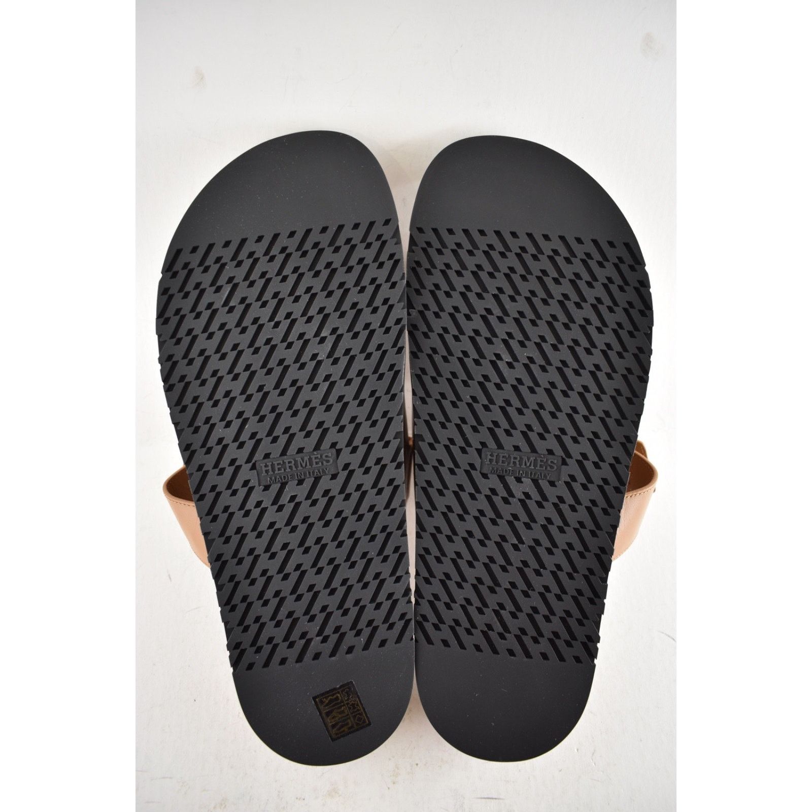 Hermes Hermes Chypre Sandal Mens Naturel Leather H Logo Flat 45 12 Size US 12 / EU 45 - 13 Thumbnail