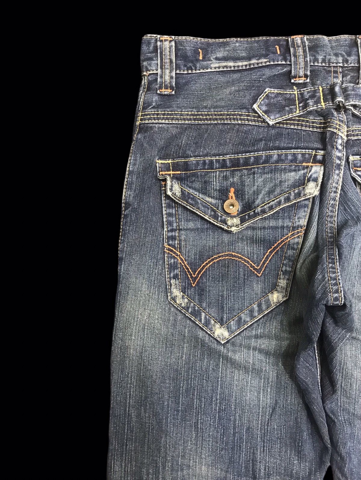 Edwin 💥FLARE💥ARCHIVAL EDWIN 401XVS STONE WASH DENIM F326 Size US 31 - 13 Thumbnail