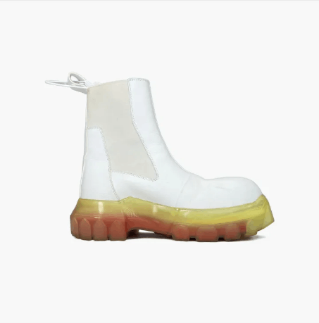 Rick Owens Rick Owens White Leather Chelsea Boots Women's Size 36 Size US 6 / IT 36 - 6 Thumbnail