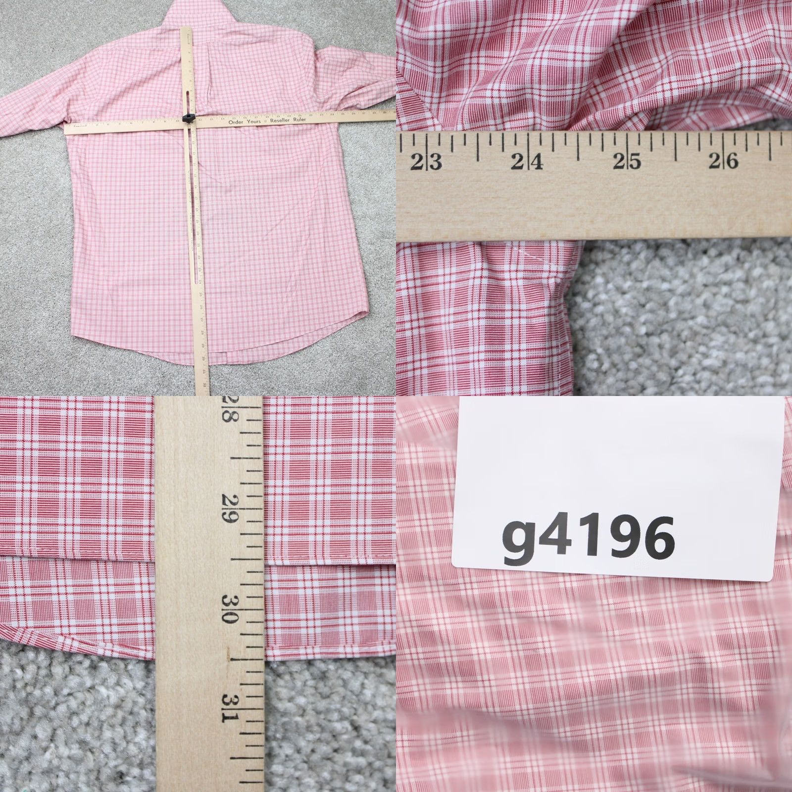 Brooks Brothers Brooks Brothers Shirt Mens 16 1/2, 33 Red Regular Non-Iron Stretch Supima Cotton Dress Shirt Size US XL / EU 56 / 4 - 8 Thumbnail