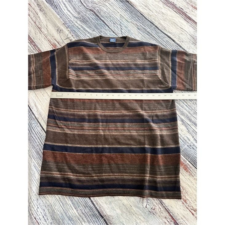 High Sierra High Sierra 100% Merino Wool Striped Crewneck Sweater-Made i Size US L / EU 52-54 / 3 - 7 Thumbnail