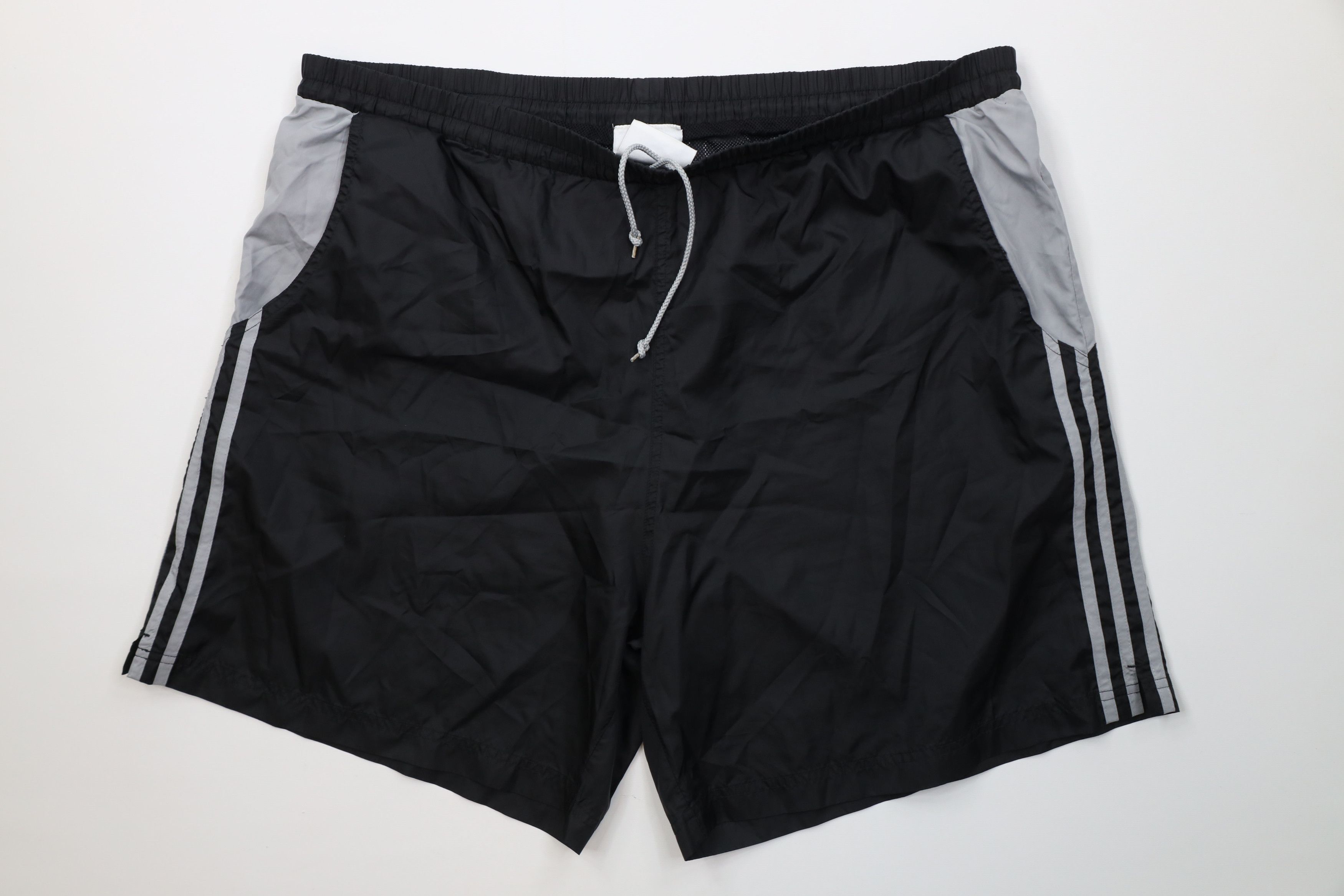 Adidas Vintage 90s Adidas Lined Running Jogging Soccer Shorts Black Size US 38 / EU 54 - 1 Thumbnail