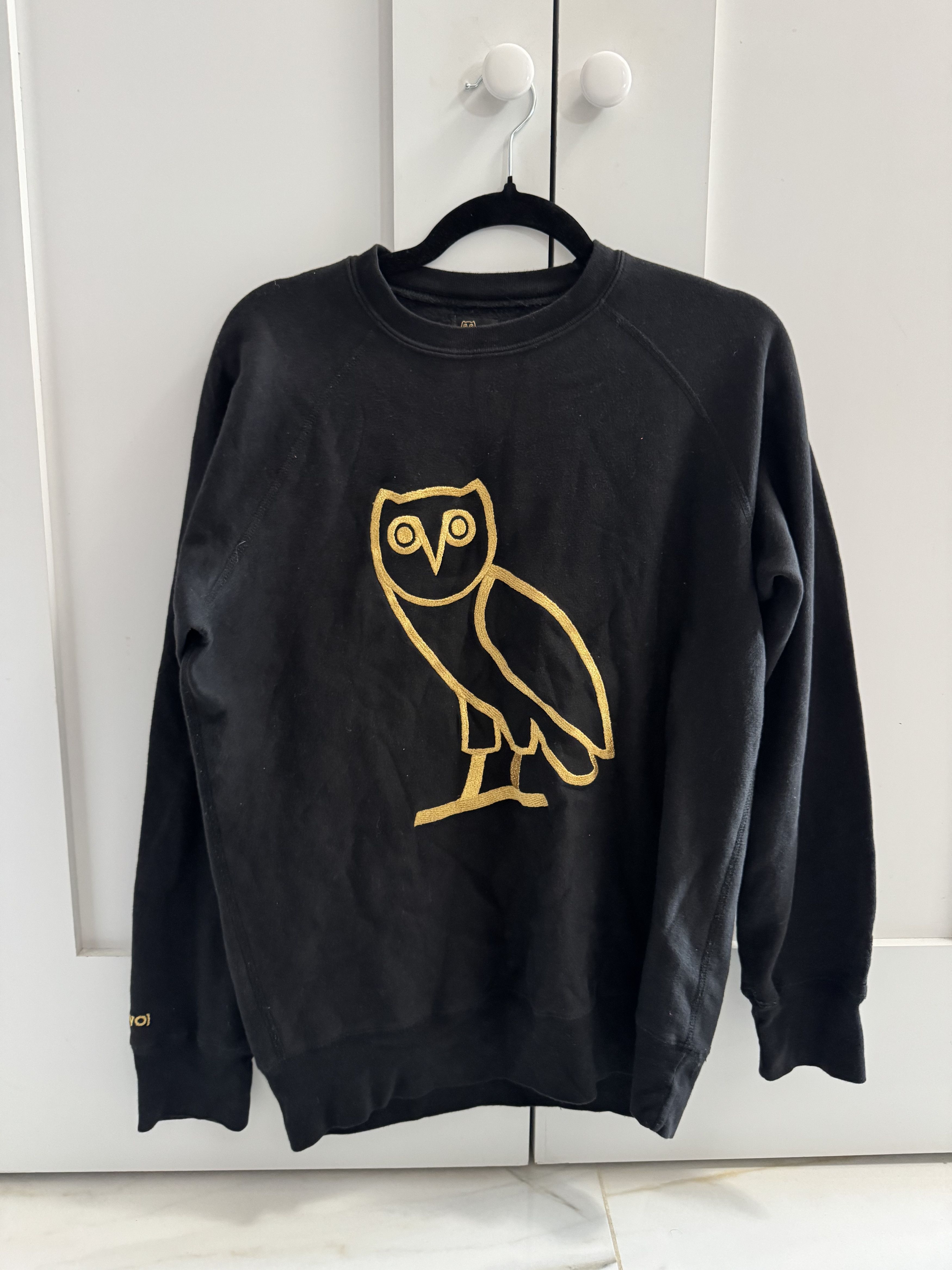 October's Very Own Black Embroidered OVO Crewneck Sweater Size US S / EU 44-46 / 1 - 1 Thumbnail