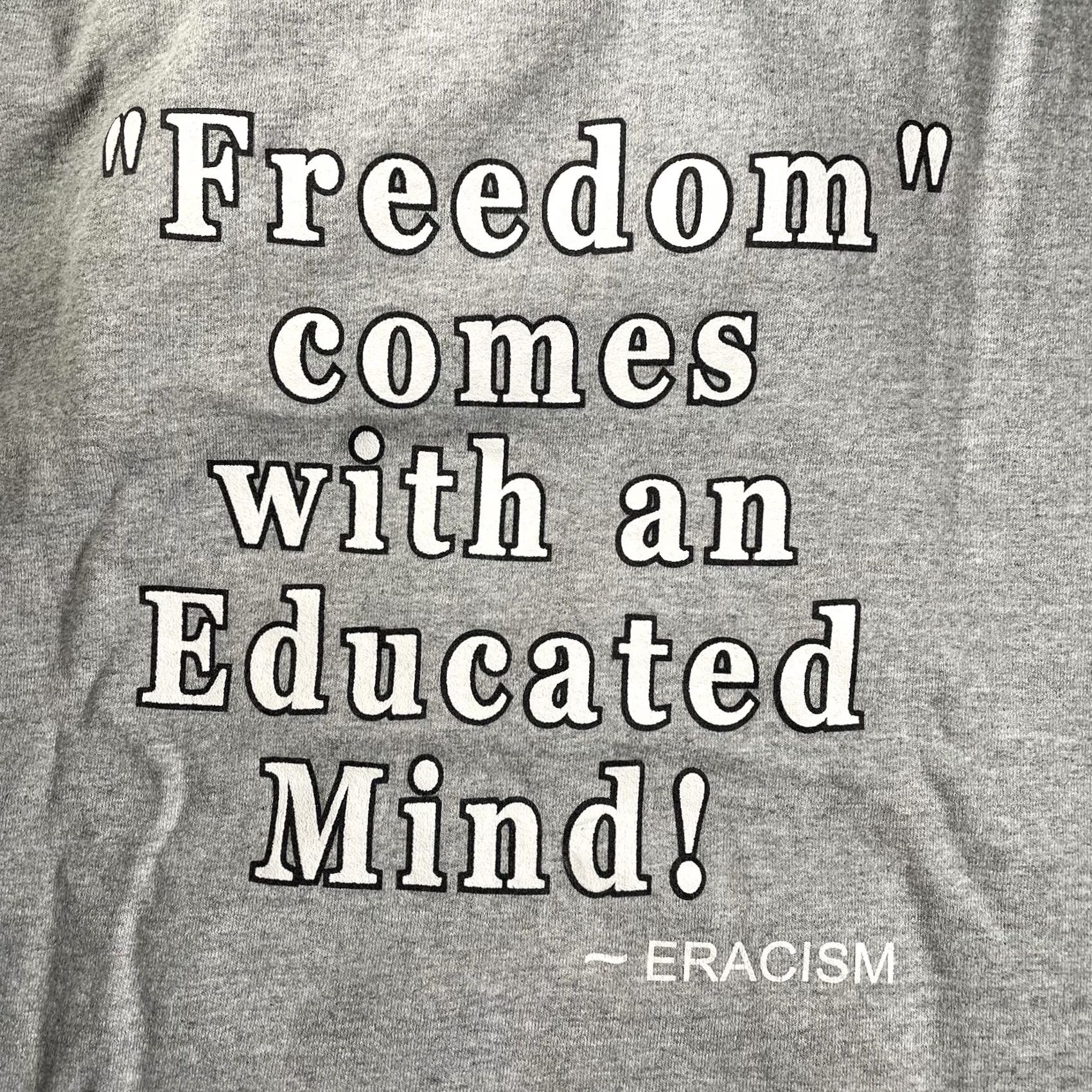Vintage ERACISM Hoodie Men One Size Gray Pullover 1993 New Orleans ERACE Anti Racism Group Movement Size US M / EU 48-50 / 2 - 5 Thumbnail