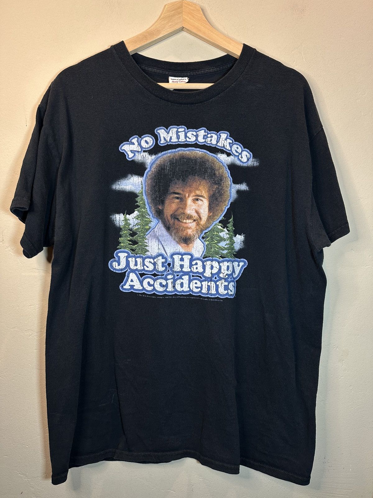 Vintage RARE Vintage Bob Ross No Mistakes Just Happy Accidents Shirt Size US L / EU 52-54 / 3 - 1 Thumbnail