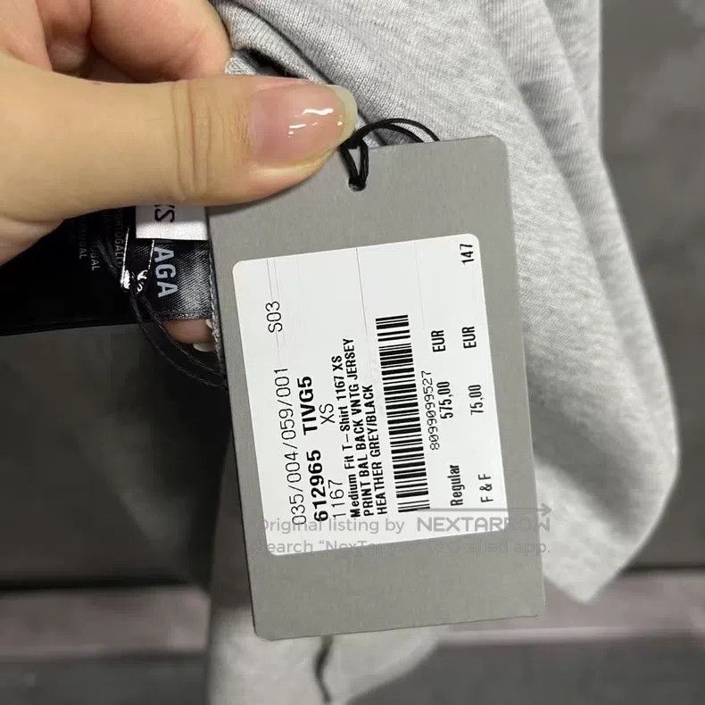 Balenciaga Balenciaga Gray Logo Printed Vintage Plain Short Sleeve T- Size US XS / EU 42 / 0 - 3 Thumbnail
