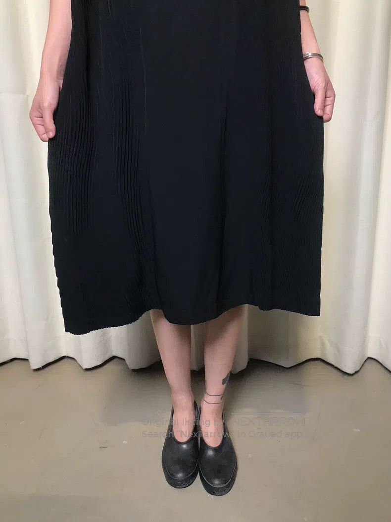 Issey Miyake Issey Miyake Main Line Dry Landscape Ruched Wave Dress Size M / US 6-8 / IT 42-44 - 5 Thumbnail