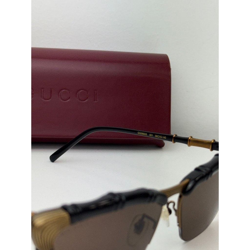 NEW Gucci GG0660S Bamboo Black Cat Eye Sunglasses - barnbuds.com display picture 3