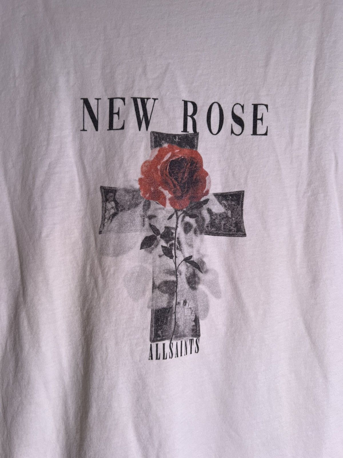 Allsaints AllSaints New Rose Cross Streetwear Designer Retro T Shirt Size US M / EU 48-50 / 2 - 3 Thumbnail