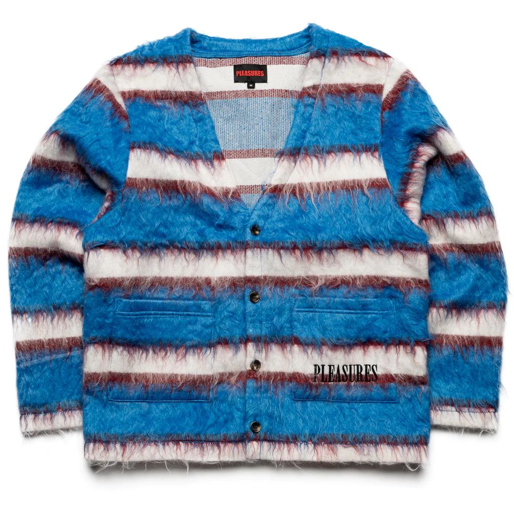 image of Pleasures Stack Cardigan in Blue, Men's (Size 2XL)