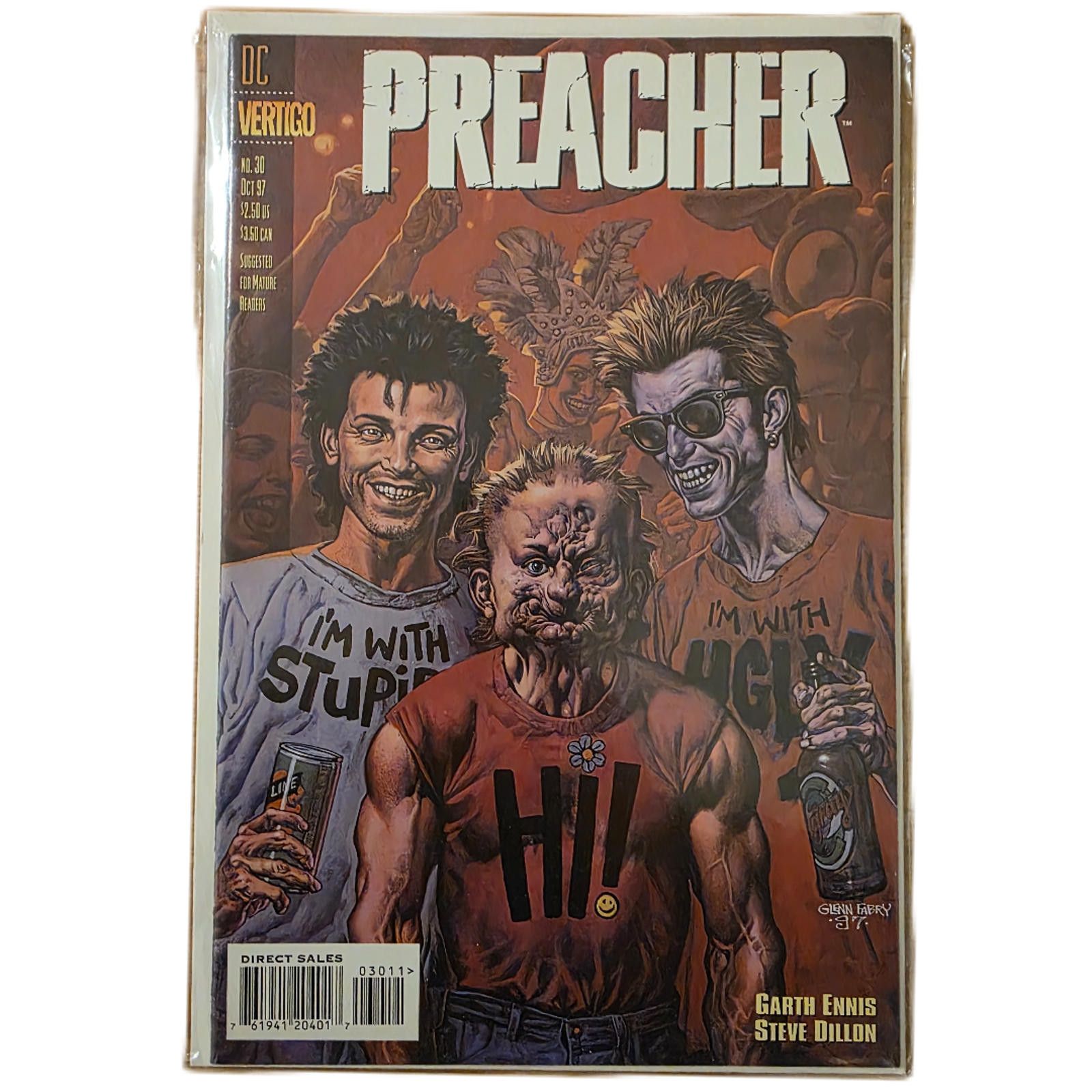 DC Comics Preacher #30 1997 Vertigo DC Comic Near Mint (C) Size ONE SIZE - 5 Thumbnail