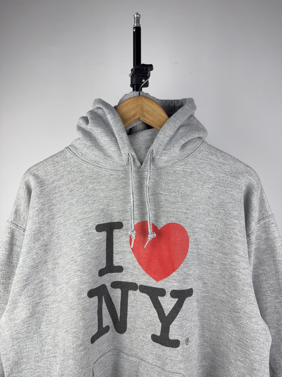 I Love NY × Vintage VINTAGE 00s USA Y2K "I LOVE NY" BOXY FIT HOODIE Size US M / EU 48-50 / 2 - 2 Thumbnail