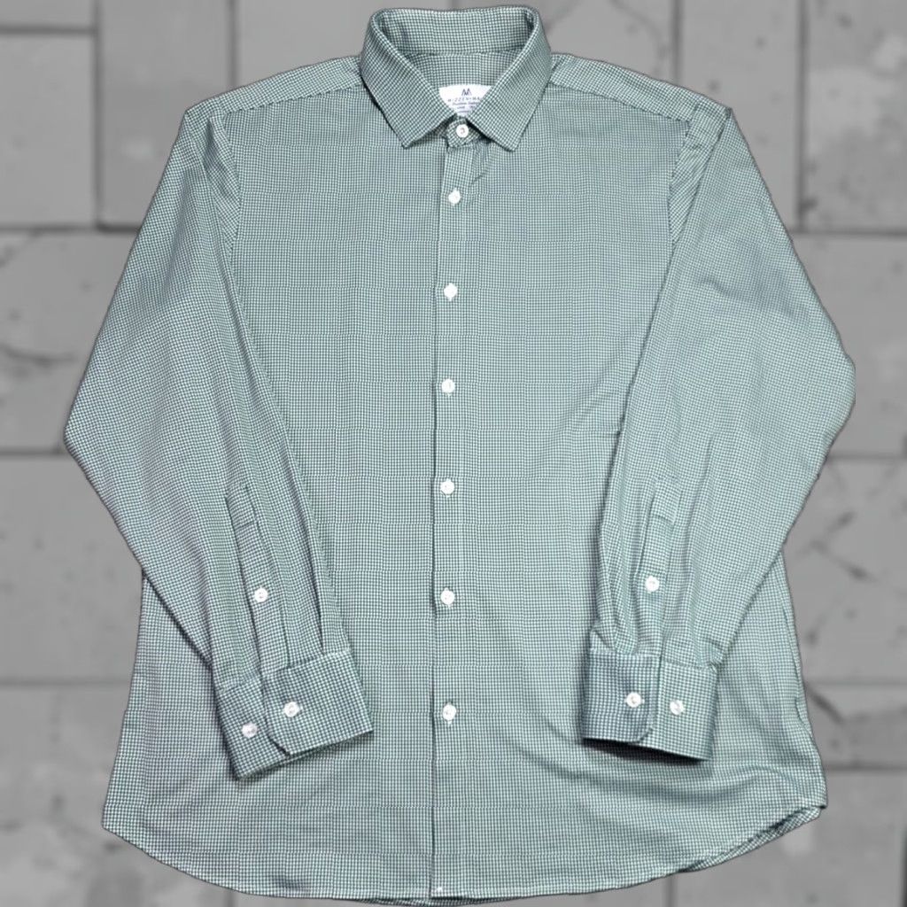Mizzen+Main Mizzen+Main Button-Up Shirt Mens 2XL Green Check Trim Fit Stretch Made in USA Shirt Mens 2XL Green White Check USA Size US XXL / EU 58 / 5 - 1 Thumbnail