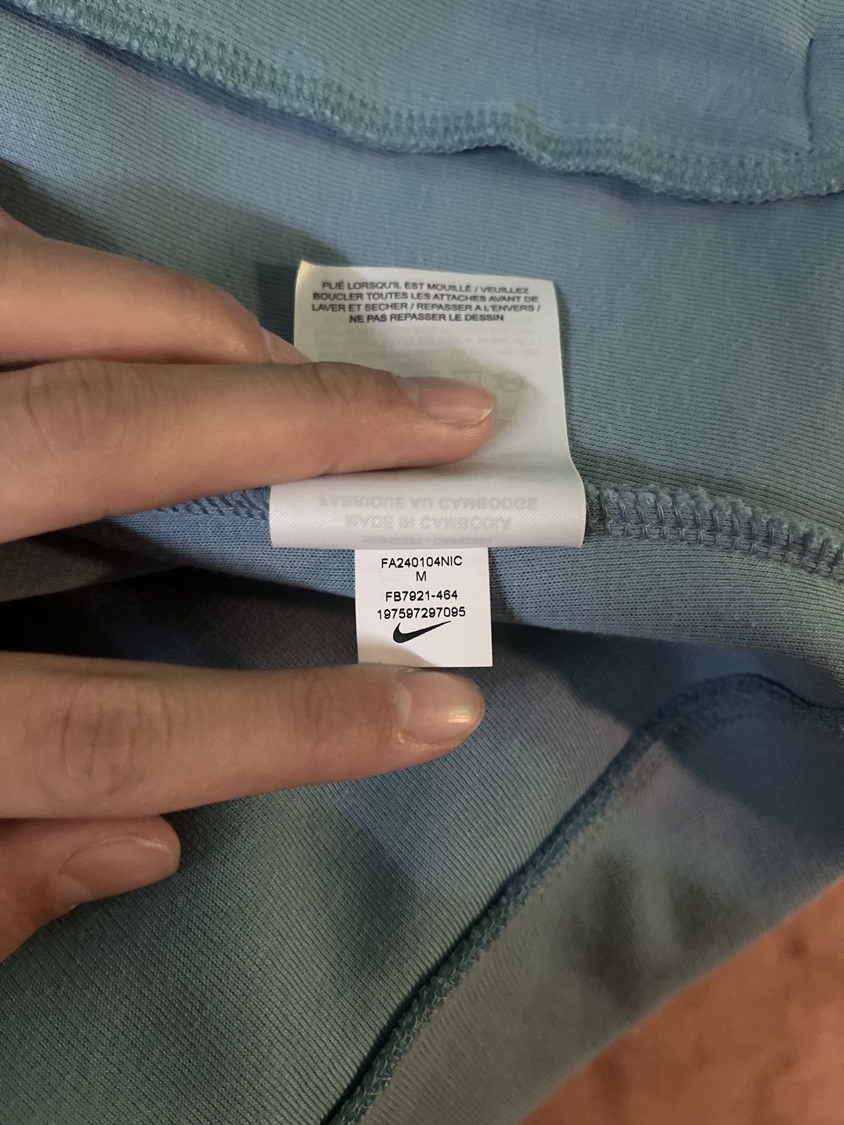Nike light blue nike tech Size US M / EU 48-50 / 2 - 6 Thumbnail