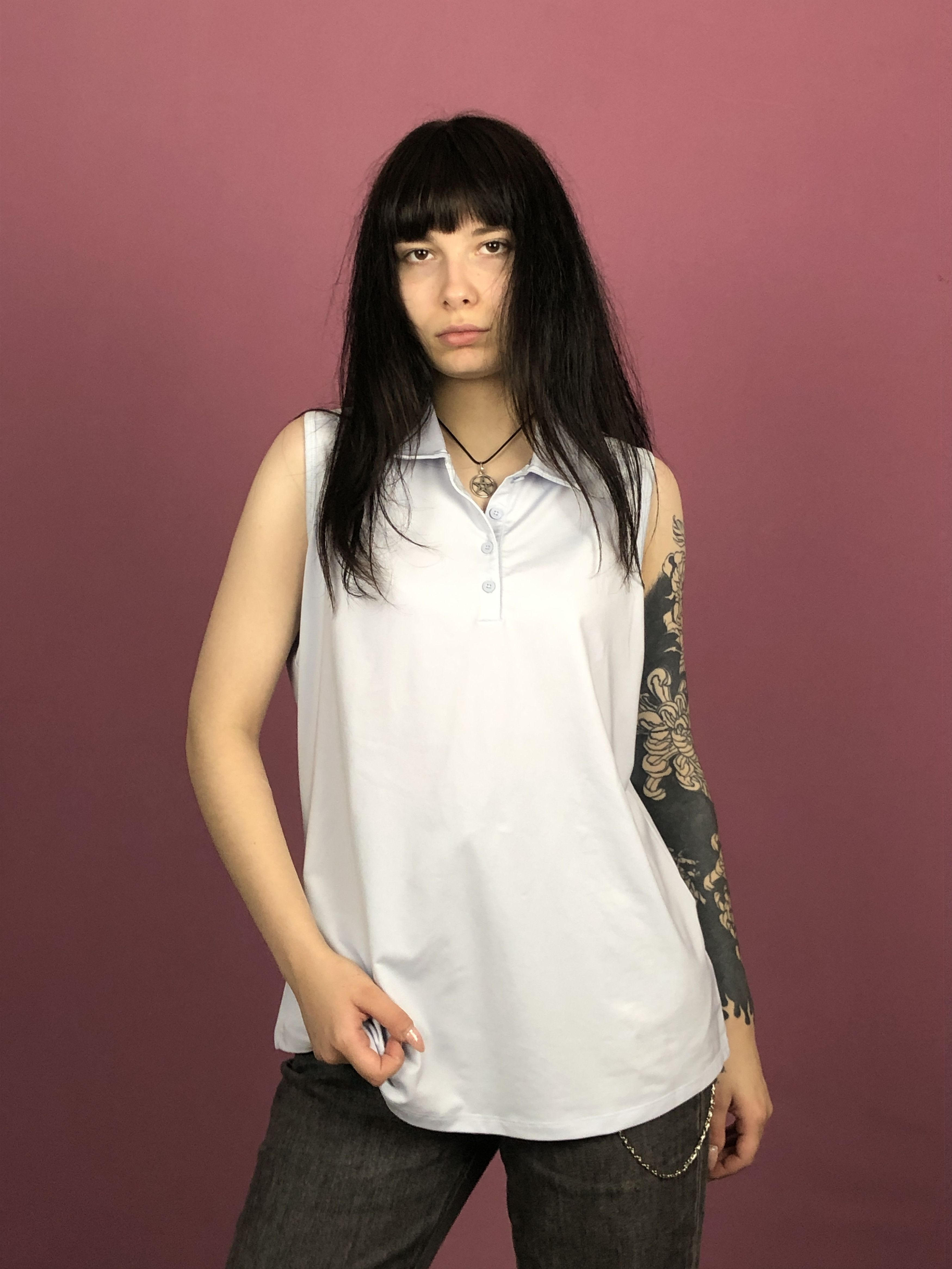 Adidas × Golf Wang Adidas Vintage Women's Sleeveless Polo Shirt - XL Size XL / US 12-14 / IT 48-50 - 1 Thumbnail