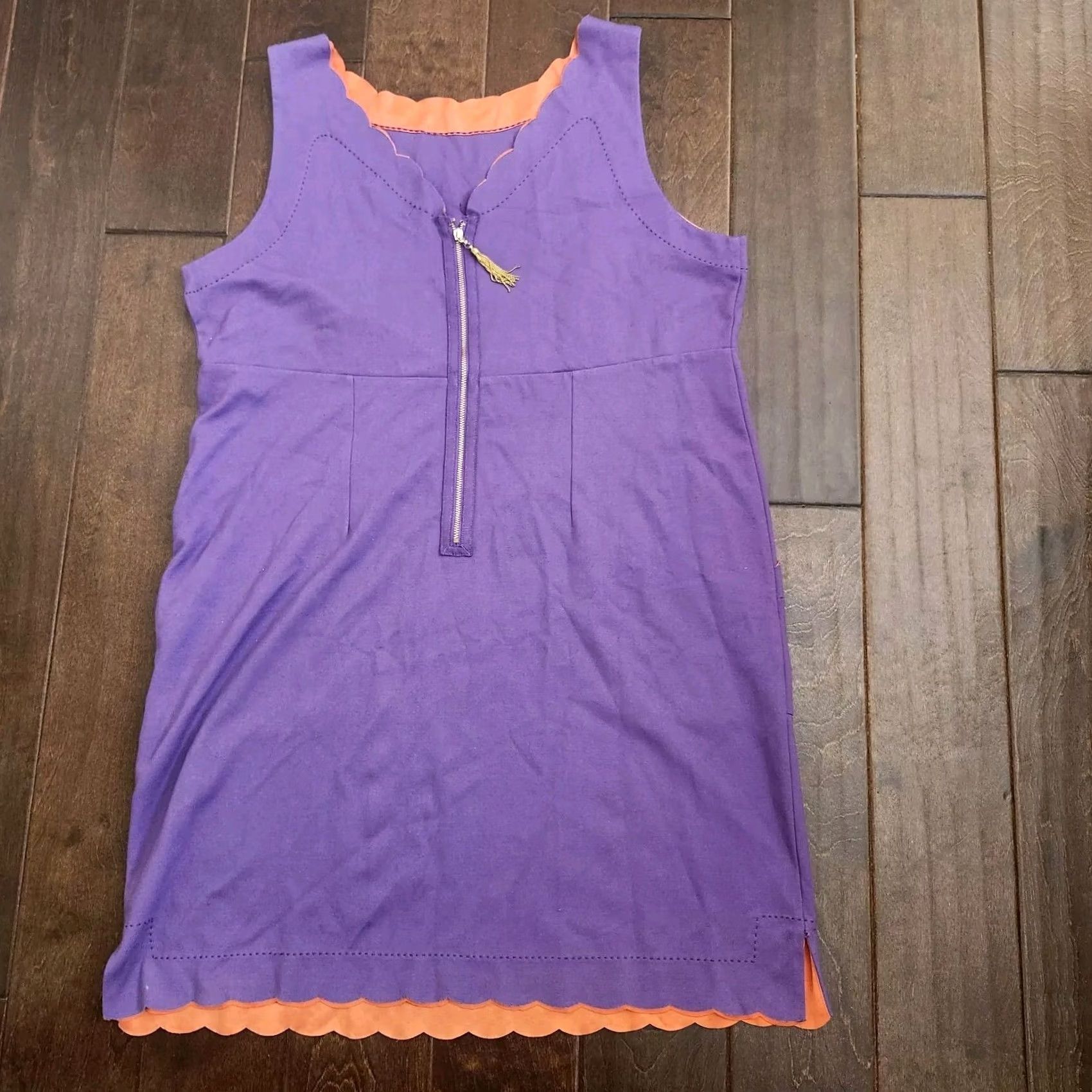 Vintage Ivanka Trump Dress Sleeveless Purple Pocket Petite XL Women's Knee Length Pullover Casual Travel Size XL / US 12-14 / IT 48-50 - 2 Thumbnail