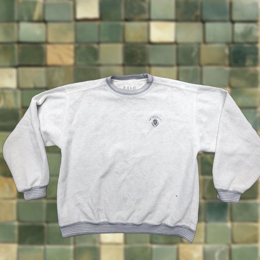 Vintage Vintage Gear For Sports La Jolla CC Sweatshirt Mens Medium 90s College Stains Size US M / EU 48-50 / 2 - 1 Thumbnail