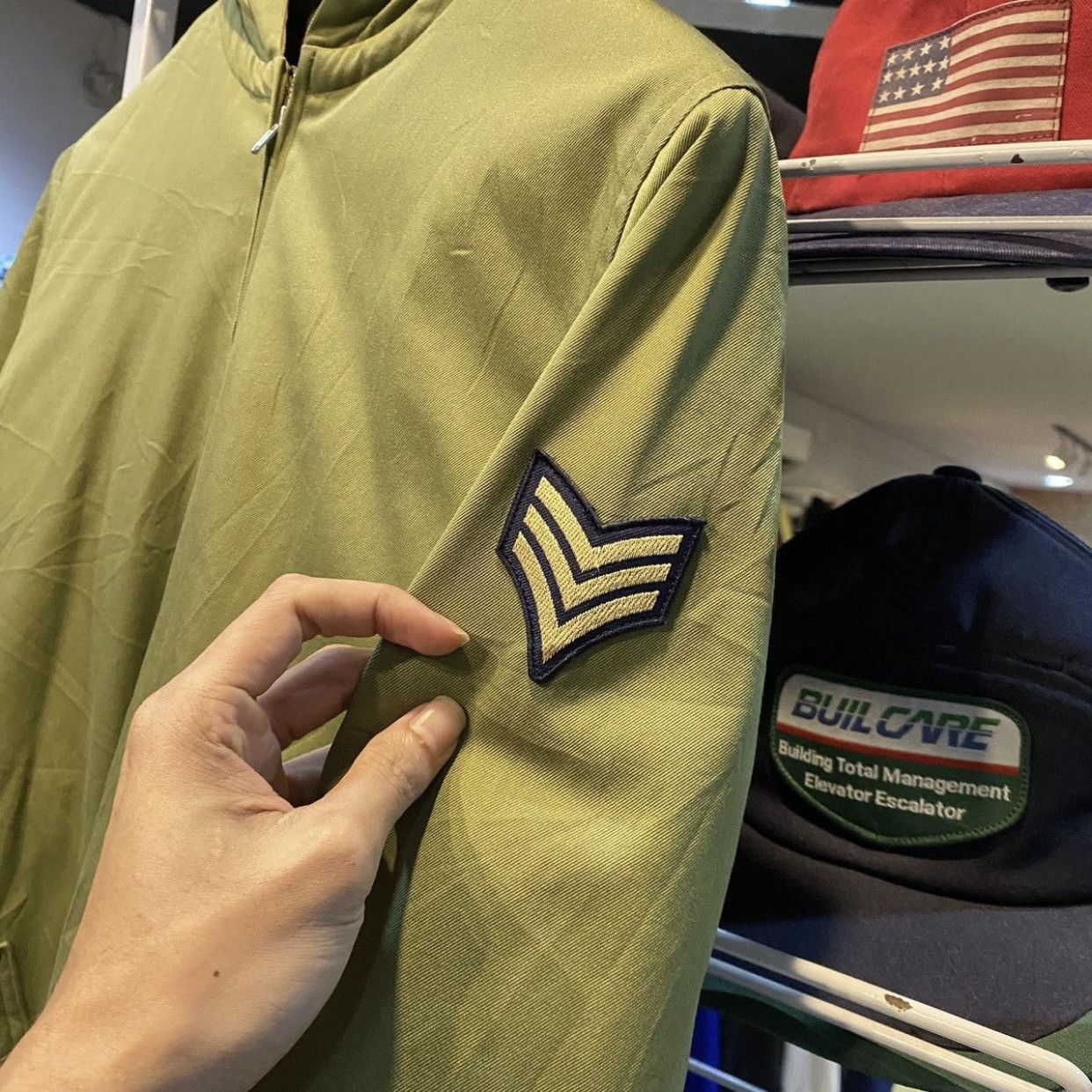 A.P.C. A.P.C. Military Hooded Jacket - Khaki Green - Size XS Size US XS / EU 42 / 0 - 6 Thumbnail