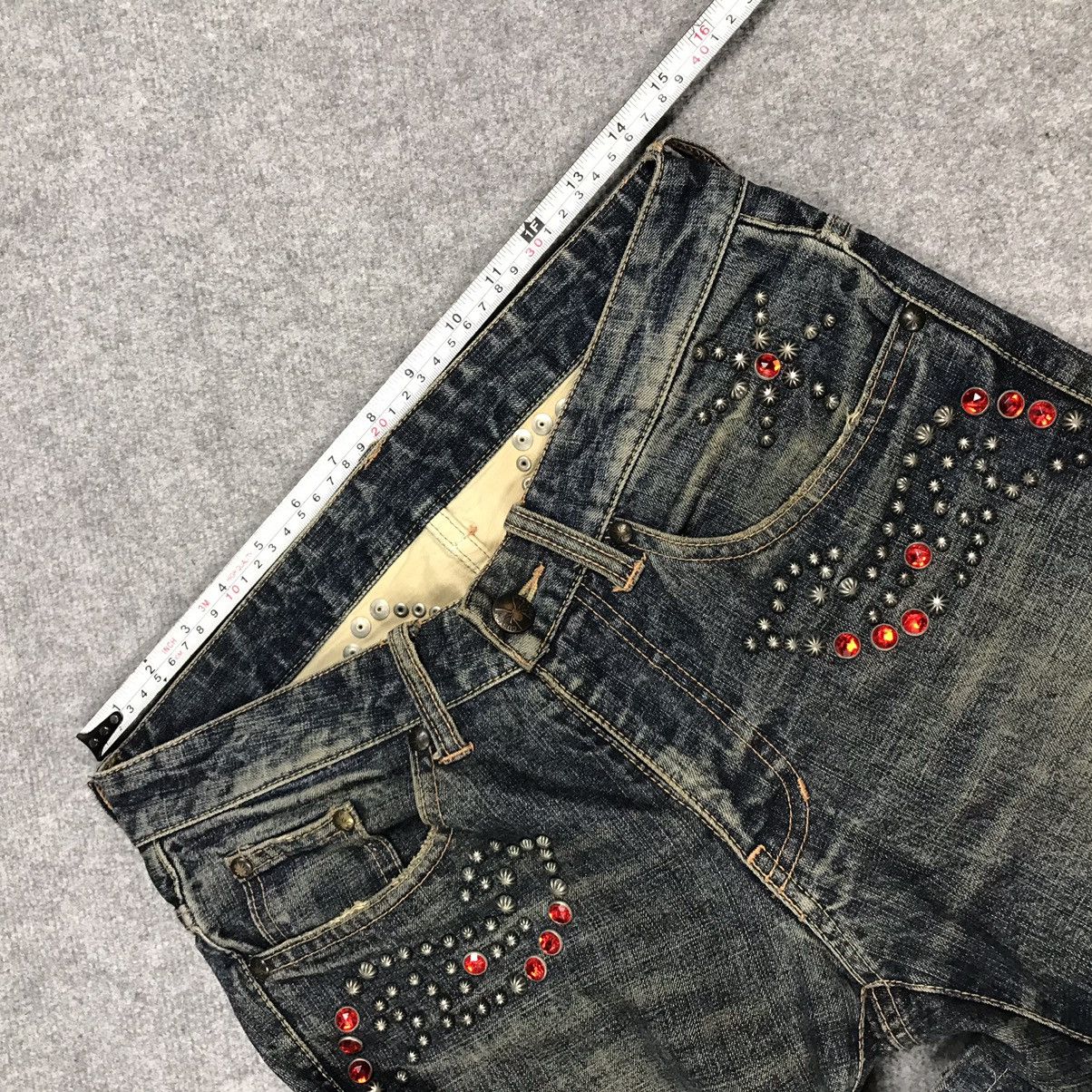 If Six Was Nine JAPAN STYLE FLARE DENIM CUSTOM CULTJPE BOOTCUT PANTS Size US 28 / EU 44 - 17 Thumbnail