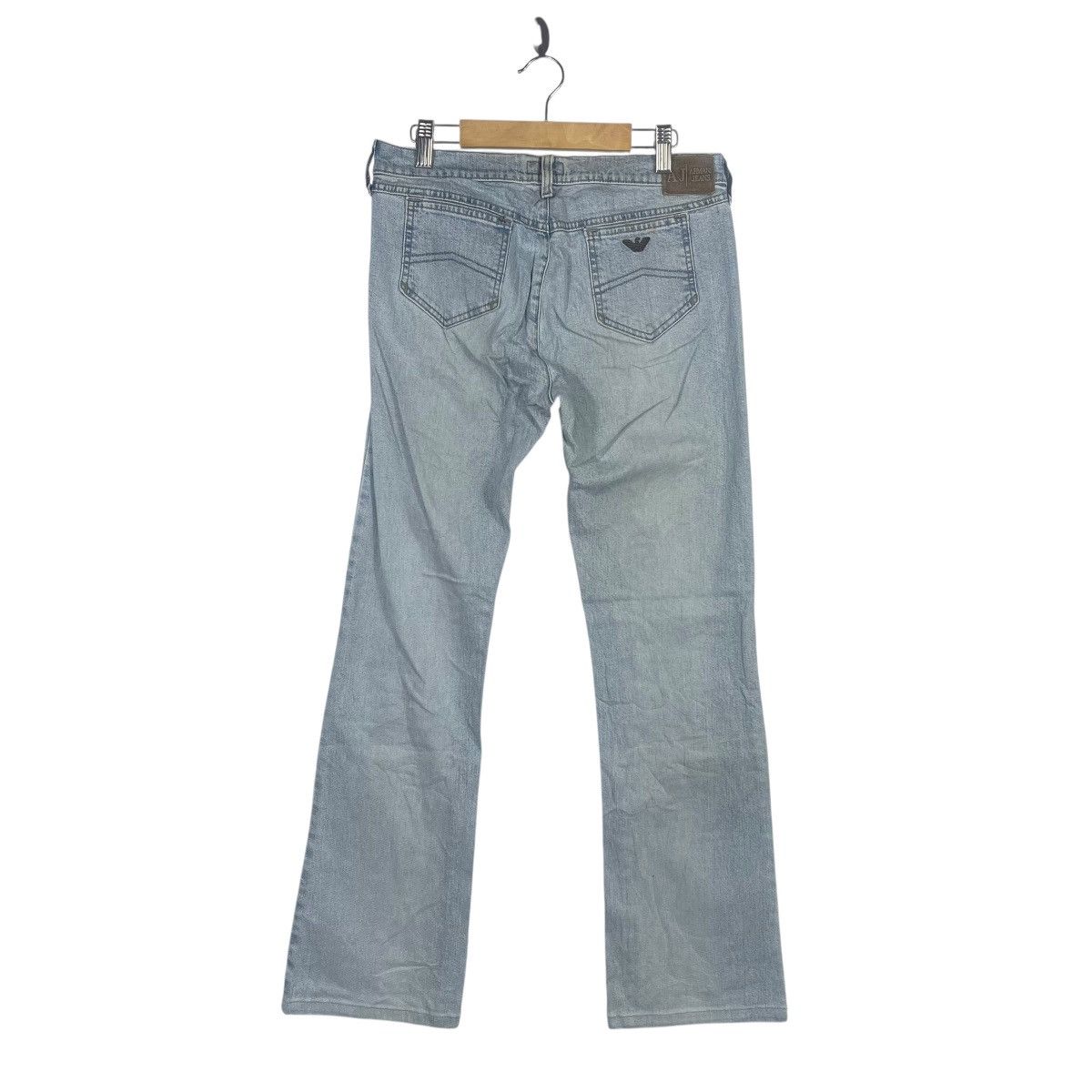 Armani Vintage Armani Jeans AJ Light Wash Bootcut Denim Jeans Italy Size US 28 / EU 44 - 4 Thumbnail
