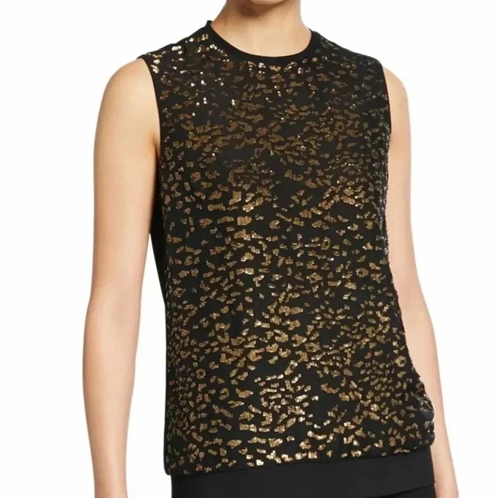 Elie Tahari Elie Tahari Azelia Sleeveless Shell Blouse Sz L NWT Size L / US 10 / IT 46 - 1 Thumbnail