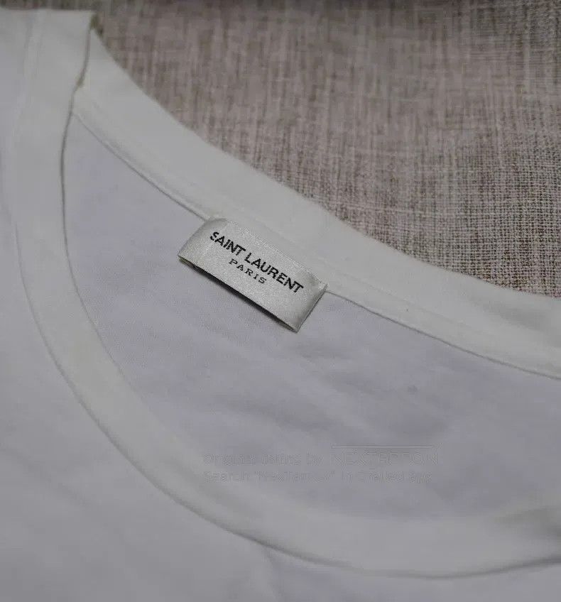 Saint Laurent Paris Saint Laurent Paris Ivory floral print T-shirt Size US XL / EU 56 / 4 - 3 Thumbnail