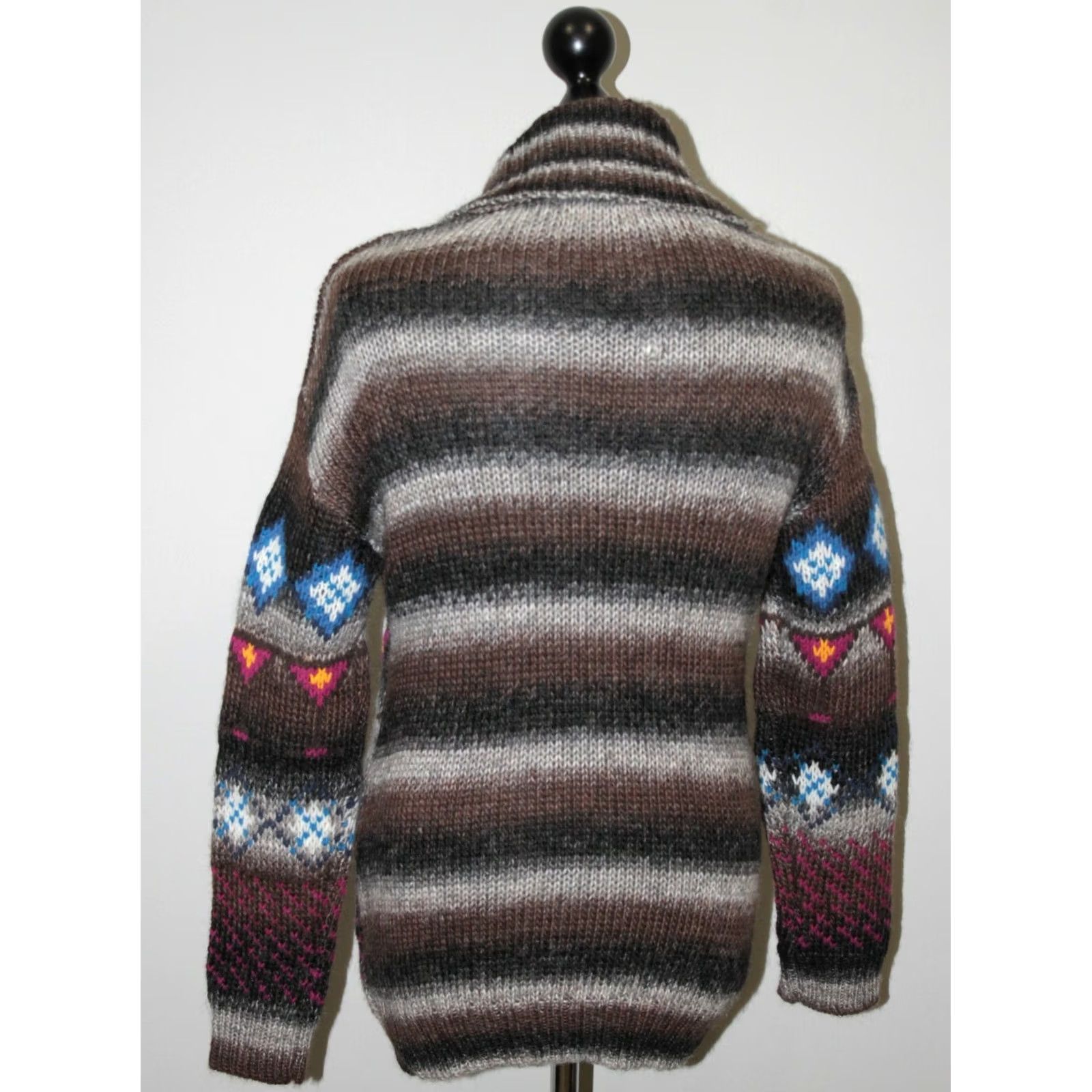 Vintage Moods of Norway mens wool cardigan jumper M Multicoloured Size US M / EU 48-50 / 2 - 5 Thumbnail