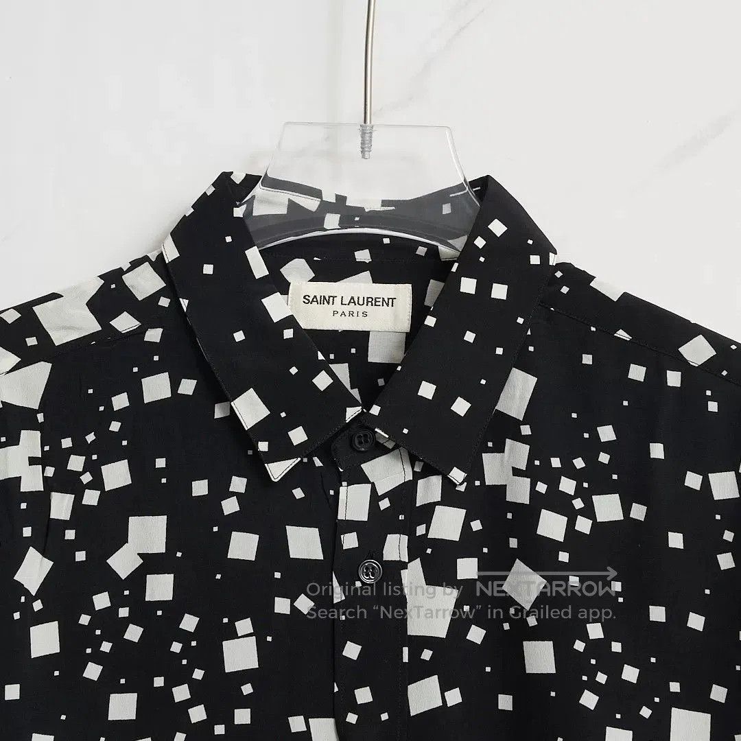 Saint Laurent Paris Saint Laurent Men's Square Collar Shirt. Size US XS / EU 42 / 0 - 5 Thumbnail