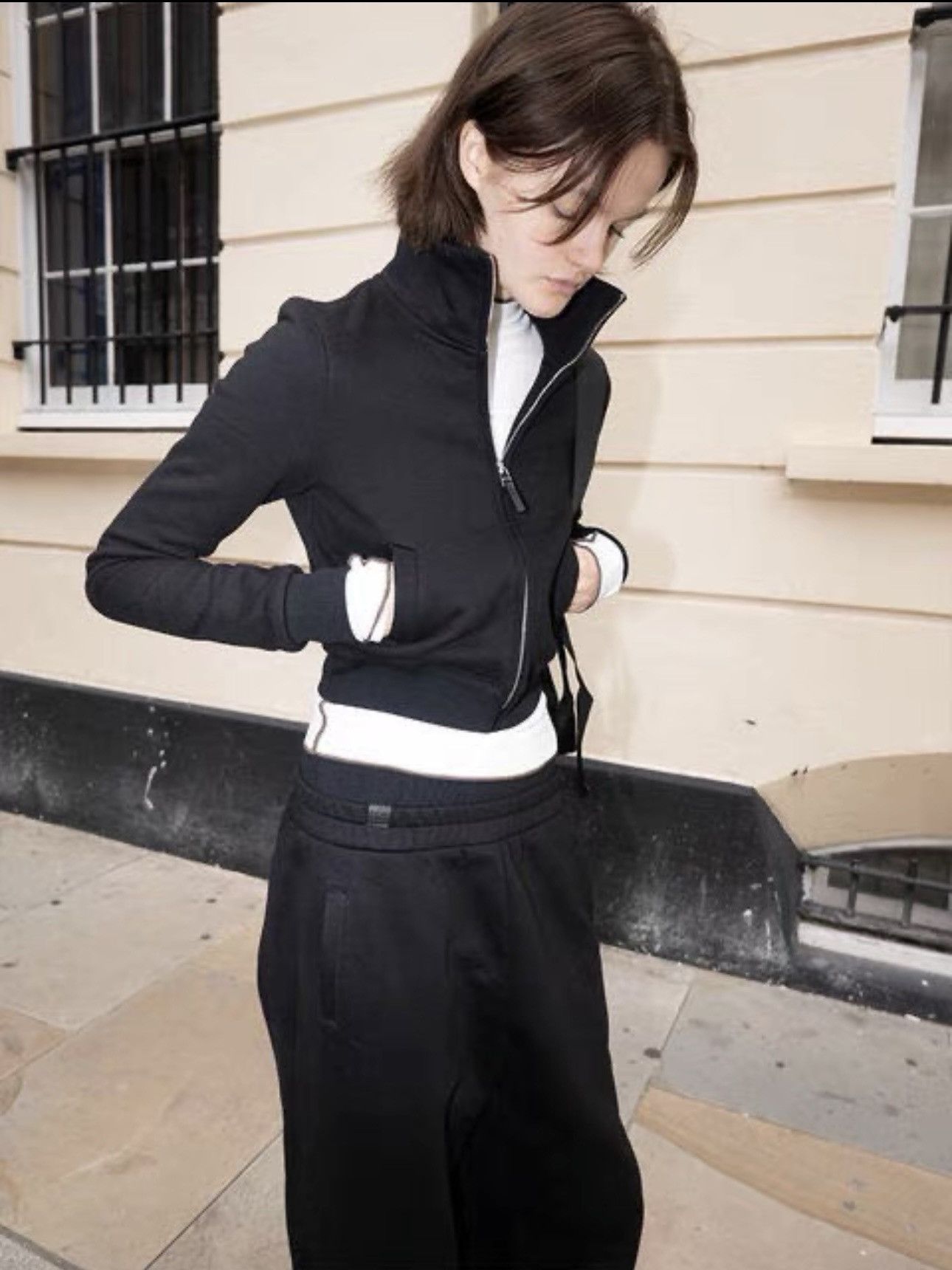 Other RARELY ALIKE "Walking" Stand Collar Zip-up Fleece Jacket Size S / US 4 / IT 40 - 1 Thumbnail