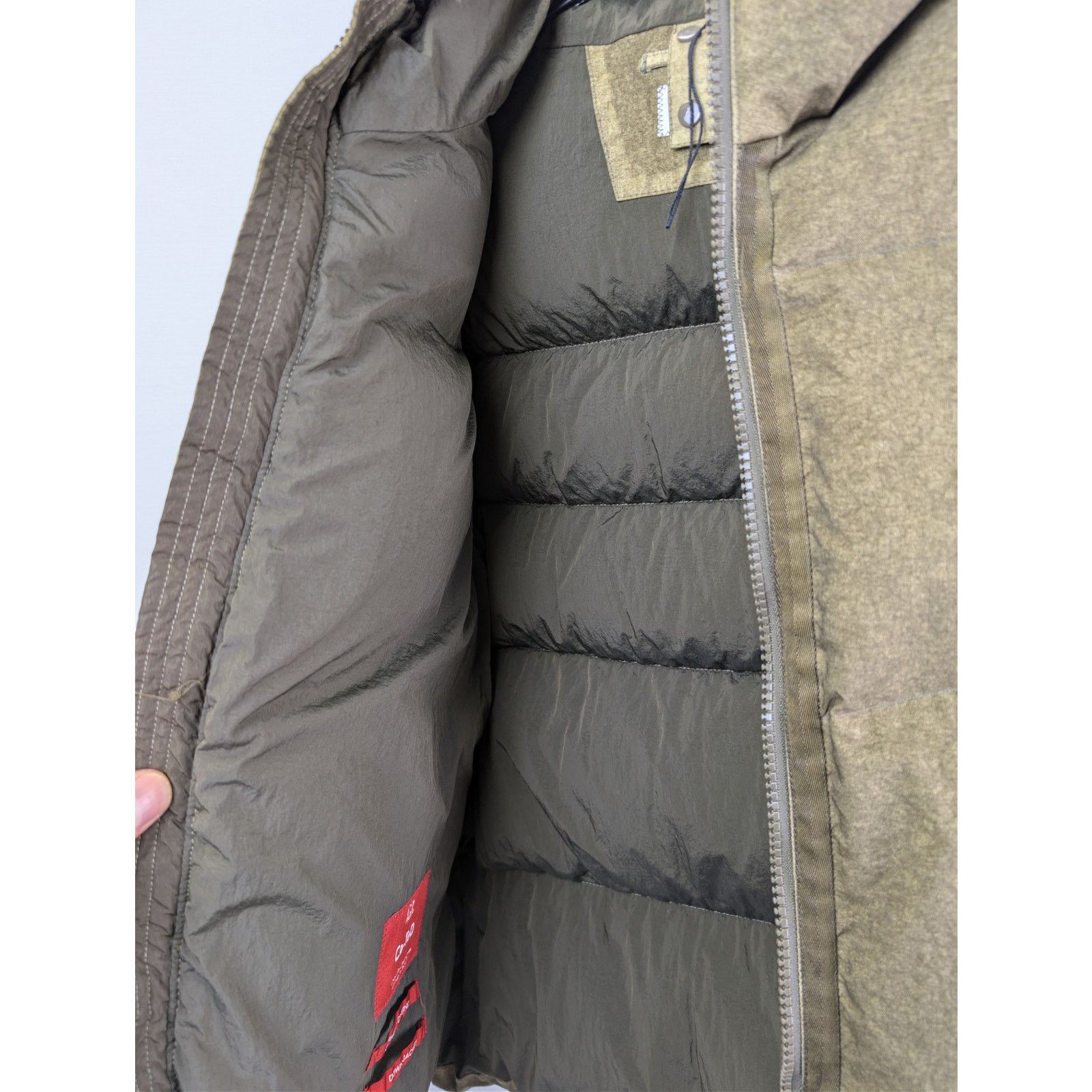 C.P. Company o1rshd1 Co-Ted Goggle down jacket in olive green Size US S / EU 44-46 / 1 - 9 Thumbnail