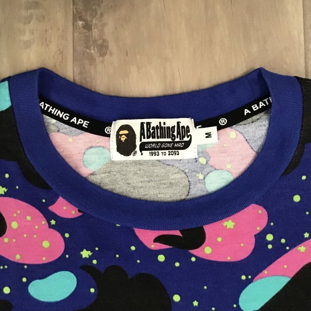 Bape × Kid Cudi BAPE × KID CUDI MOON MAN multi camo T-shirt a bathing ape Size US M / EU 48-50 / 2 - 6 Thumbnail