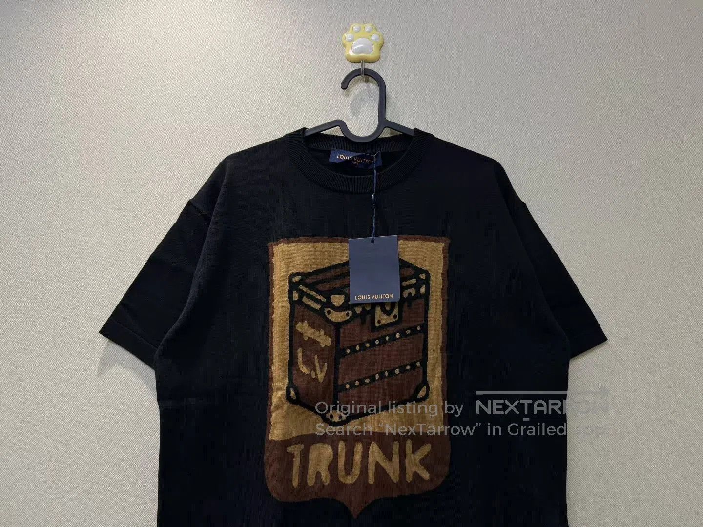 Louis Vuitton Louis Vuitton Black Logo Knit Short Sleeve| Size US M / EU 48-50 / 2 - 2 Thumbnail