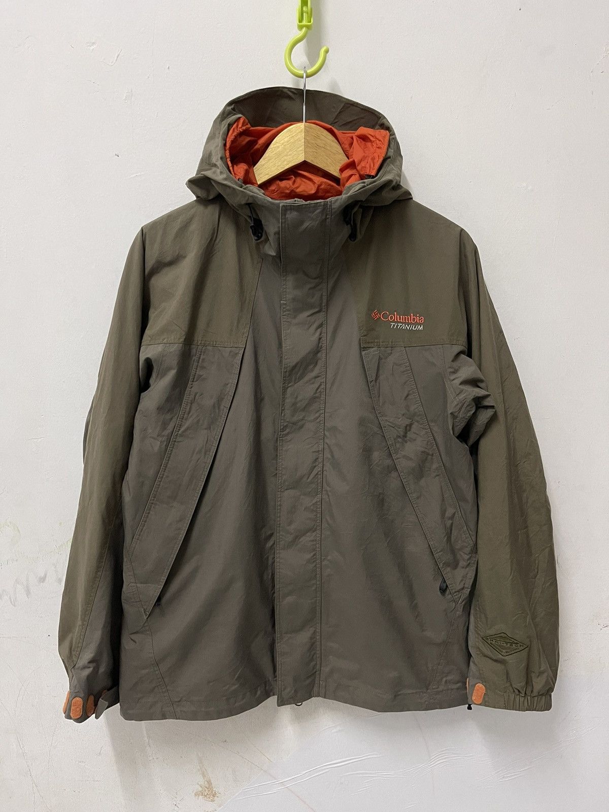 Veste Columbia Titanium Homme Taille L, Noire, Coupe-vent Omni-Tech, Capuche, Occasion Parfait état