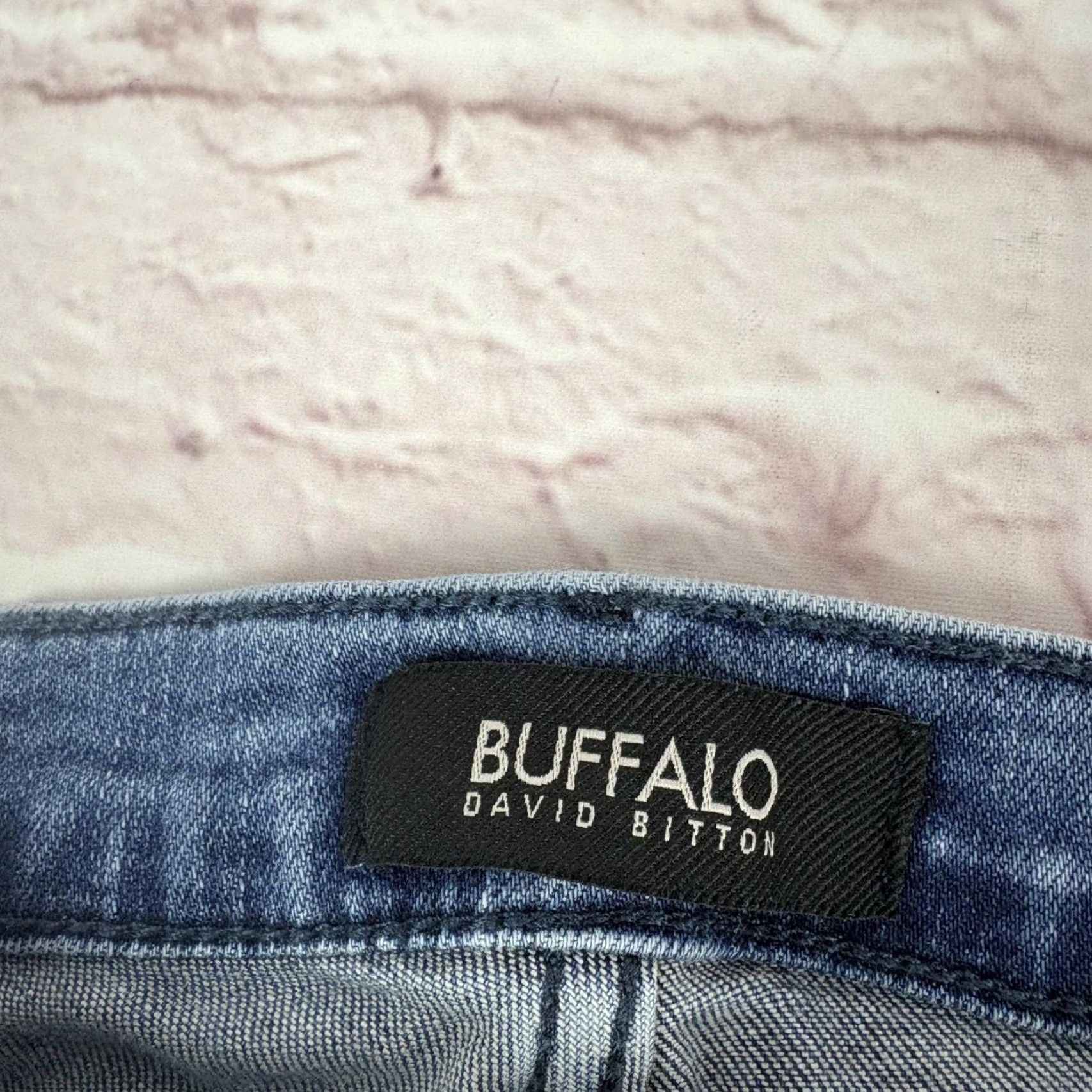 Buffalo David Bitton Buffalo David Bitton Jeans Womens 26 Medium Blue Distressed Skinny 27x27 Jeans Size 26" / US 2 / IT 38 - 5 Thumbnail