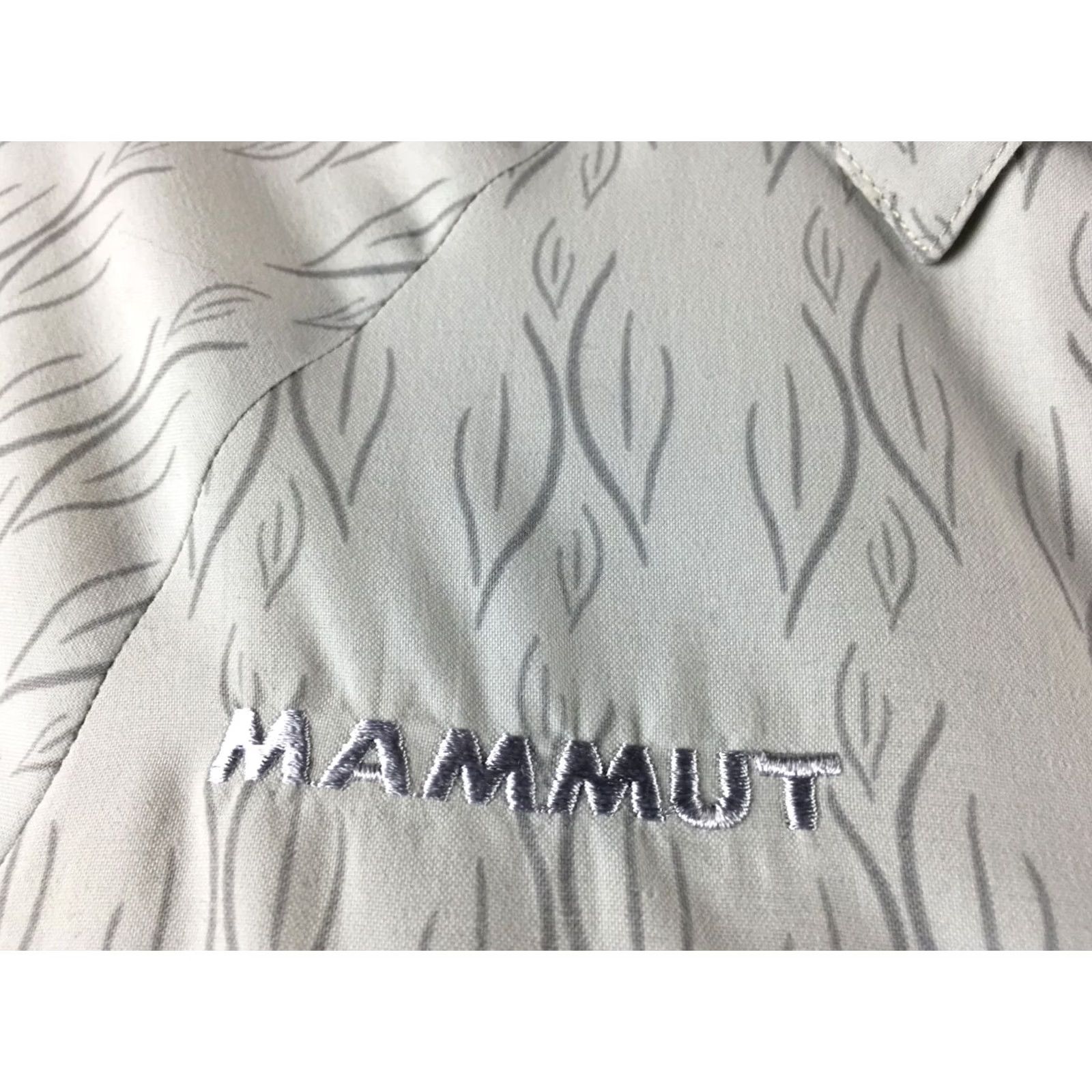 Mammut Mammut Gray Nylon Blouse Women M Short Sleeve Collared Embroidered Logo Floral Pattern Clothing Size M / US 6-8 / IT 42-44 - 7 Thumbnail