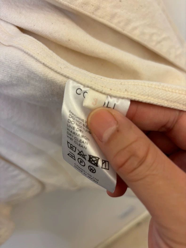 Comoli Comoli White Wrinkled Fabric Jacket-2507 Size US L / EU 52-54 / 3 - 7 Thumbnail