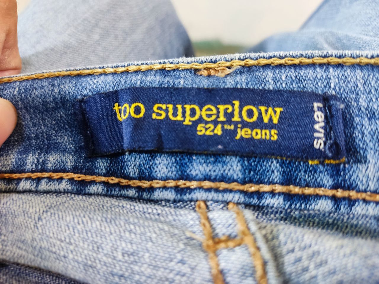 Levi's vintage levis 524 too superlow bootcut flare denim Size 33" - 6 Thumbnail