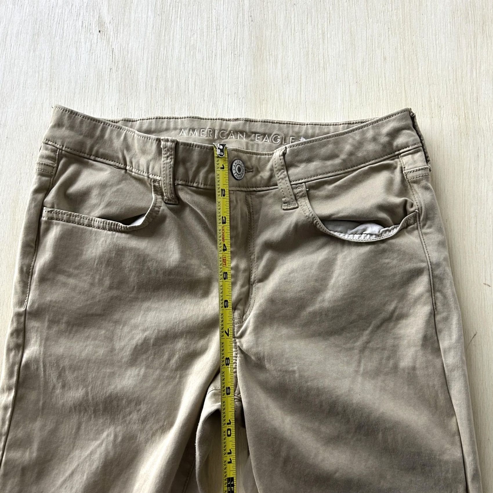 American Eagle Outfitters American Eagle Outfitters Pants Womens 10 Beige Skinny Super Stretch Khakis Size 32" / US 10 / IT 46 - 7 Thumbnail