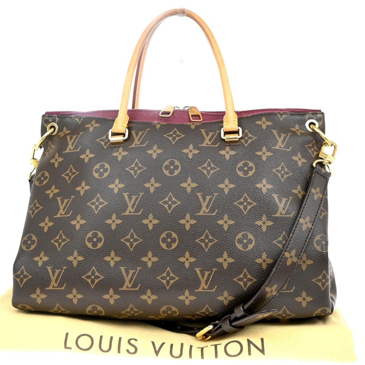 Louis Vuitton Louis Vuitton Pallas Tote Monogram Canvas with Leather Size ONE SIZE - 1 Thumbnail