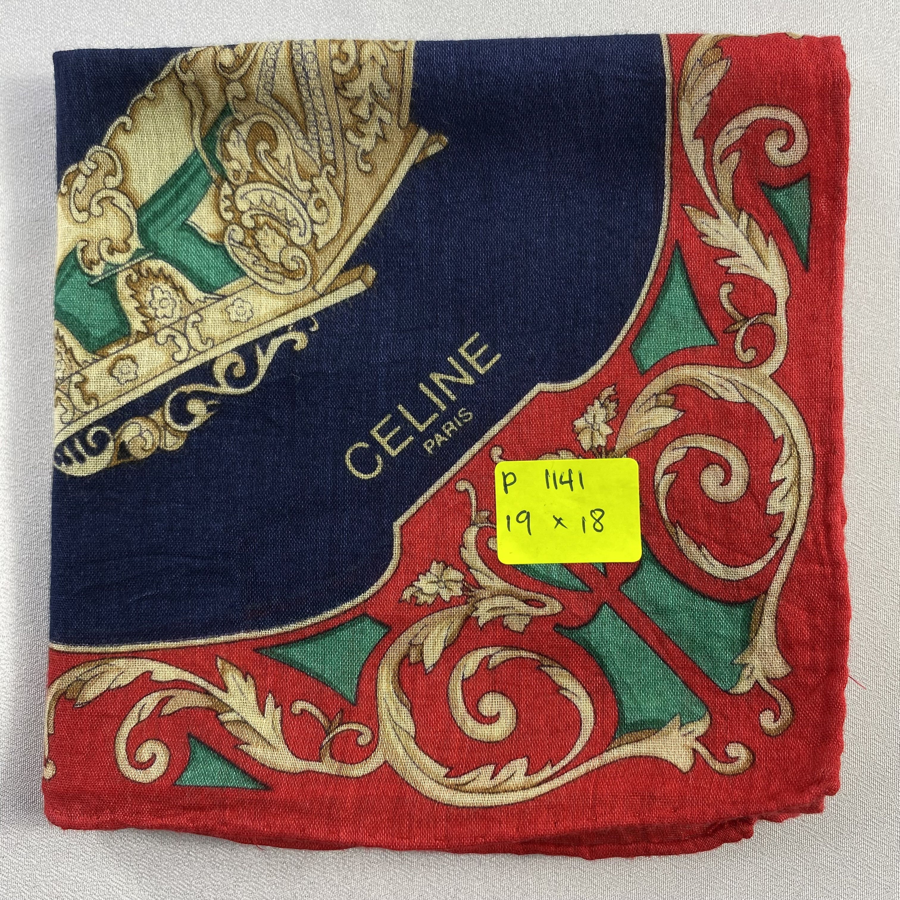 Celine × Vintage Celine Handkerchief / Neckerchief / Bandana-P1141 Size ONE SIZE - 6 Thumbnail