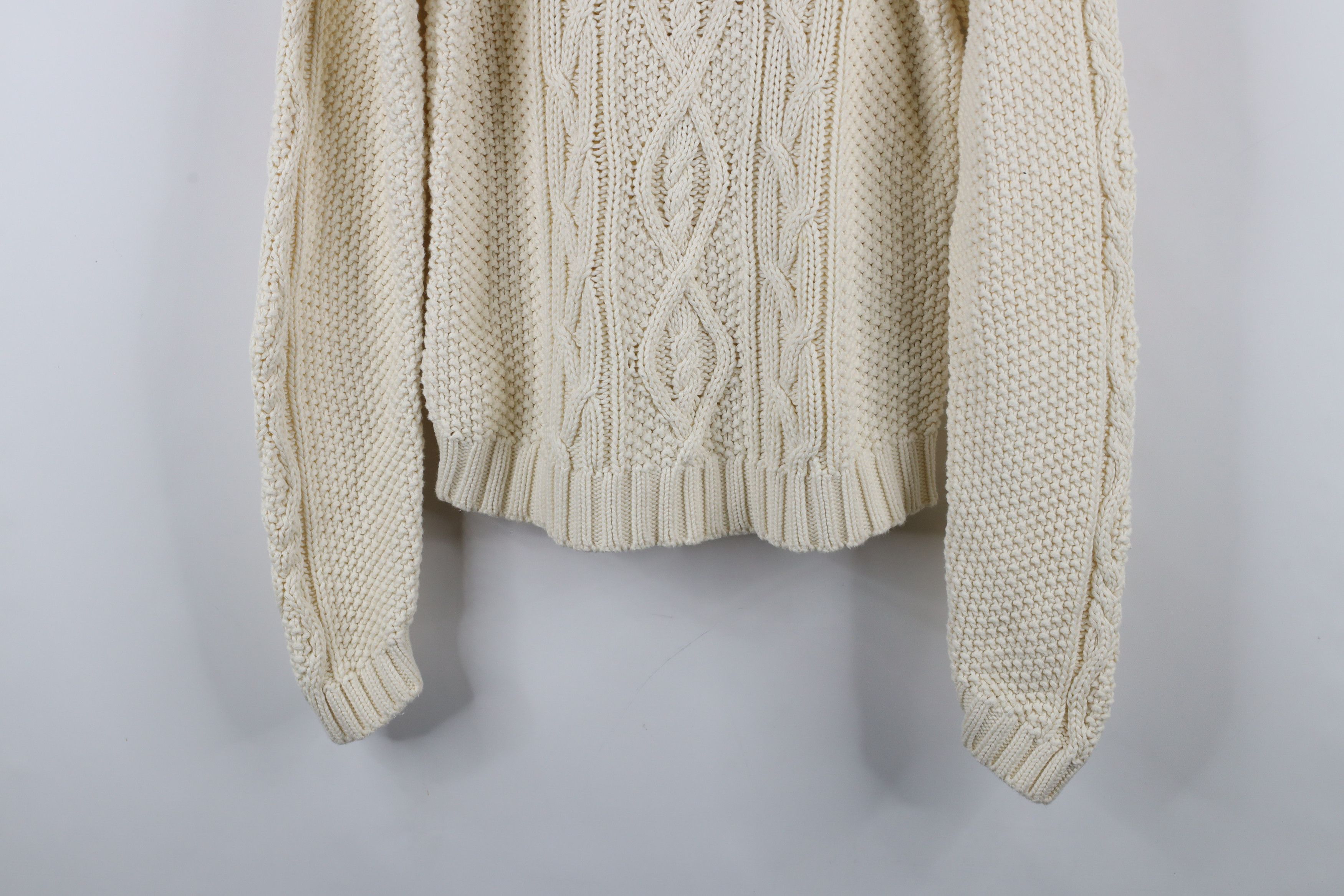Ralph Lauren × Vintage Vintage 90s Ralph Lauren Knit Fisherman Turtleneck Sweater Size L / US 10 / IT 46 - 3 Thumbnail